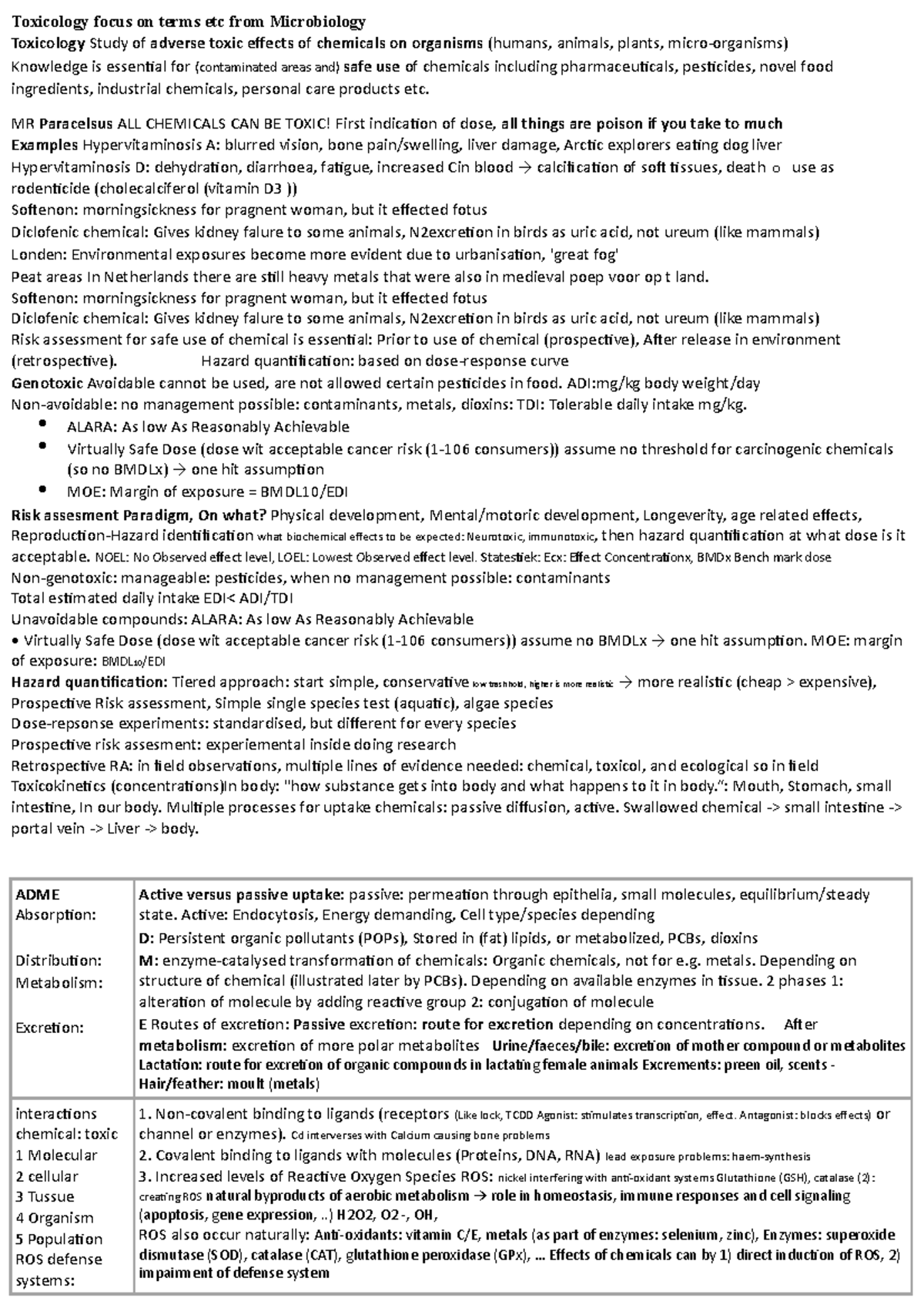 Toxicology - Mr Paracelsus All Chemicals Can Be Toxic! First Indication 