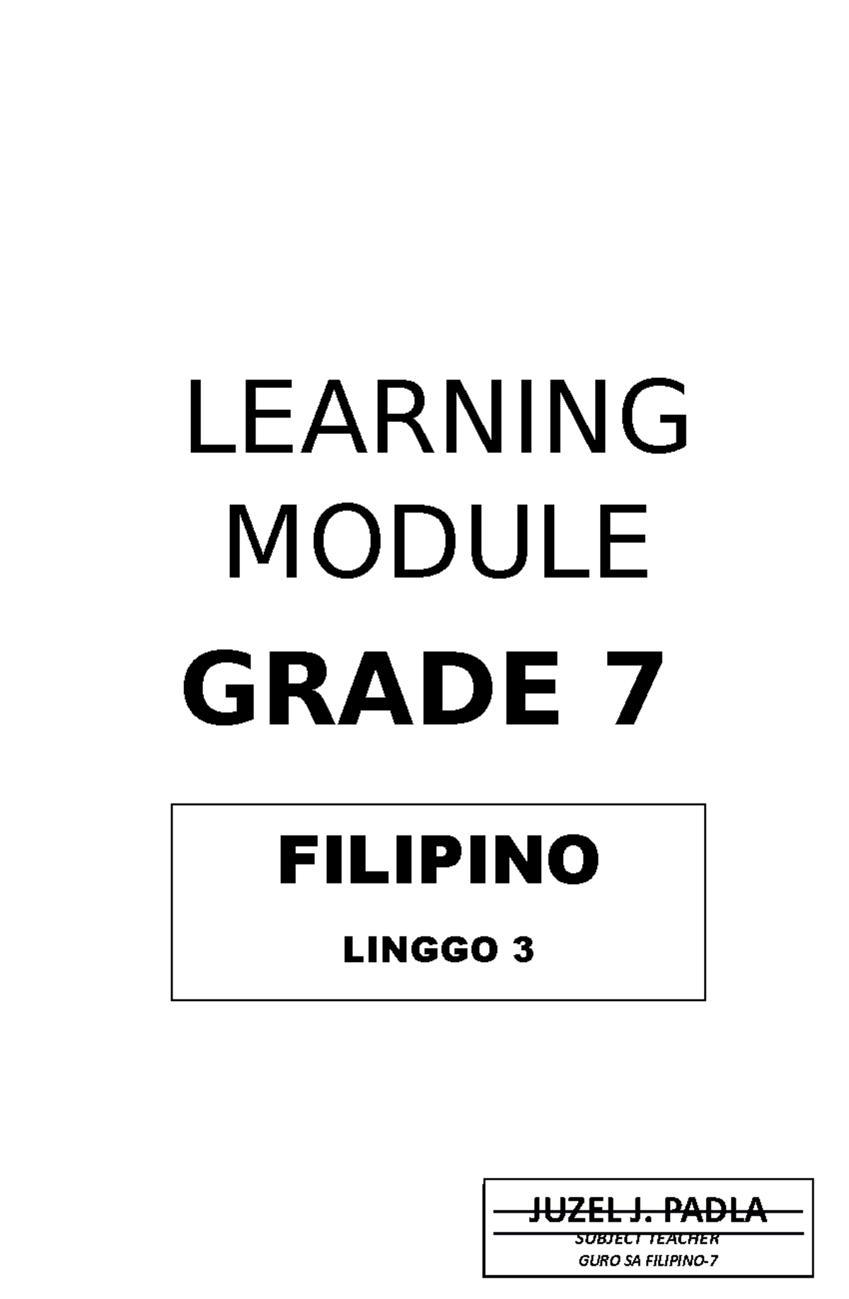 Filipino Grade 7 Qtr 1 W3 Sept 14-18 - Modern Mathematics II - ANTEO ...