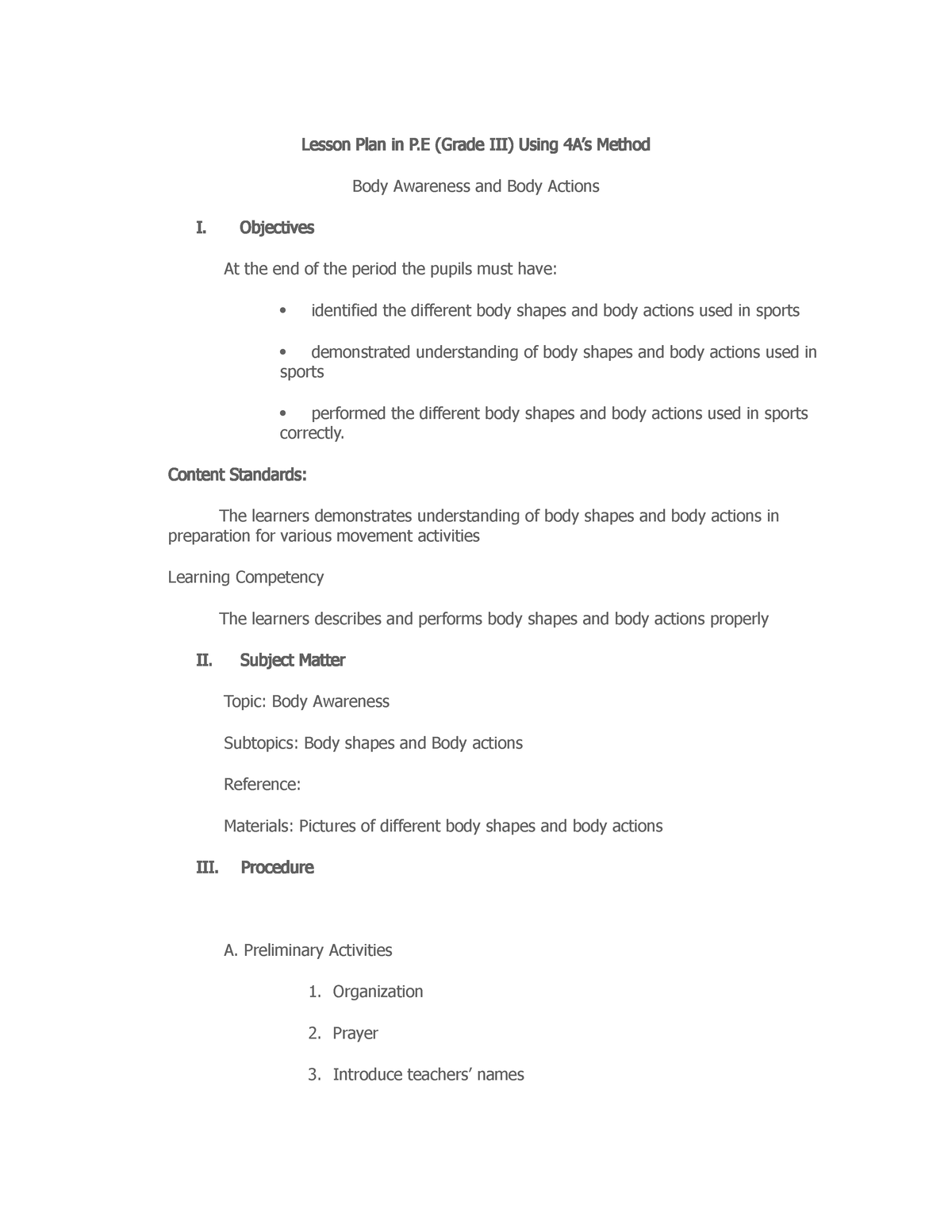 sample-4as-outline-lesson-plan-lesson-plan-in-p-grade-iii-using-4-a