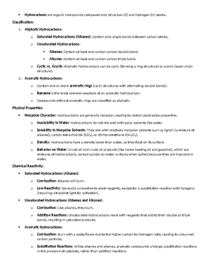Unit III A. Chemical Reactions and Stoichiometry - CHY 40 Chemical ...