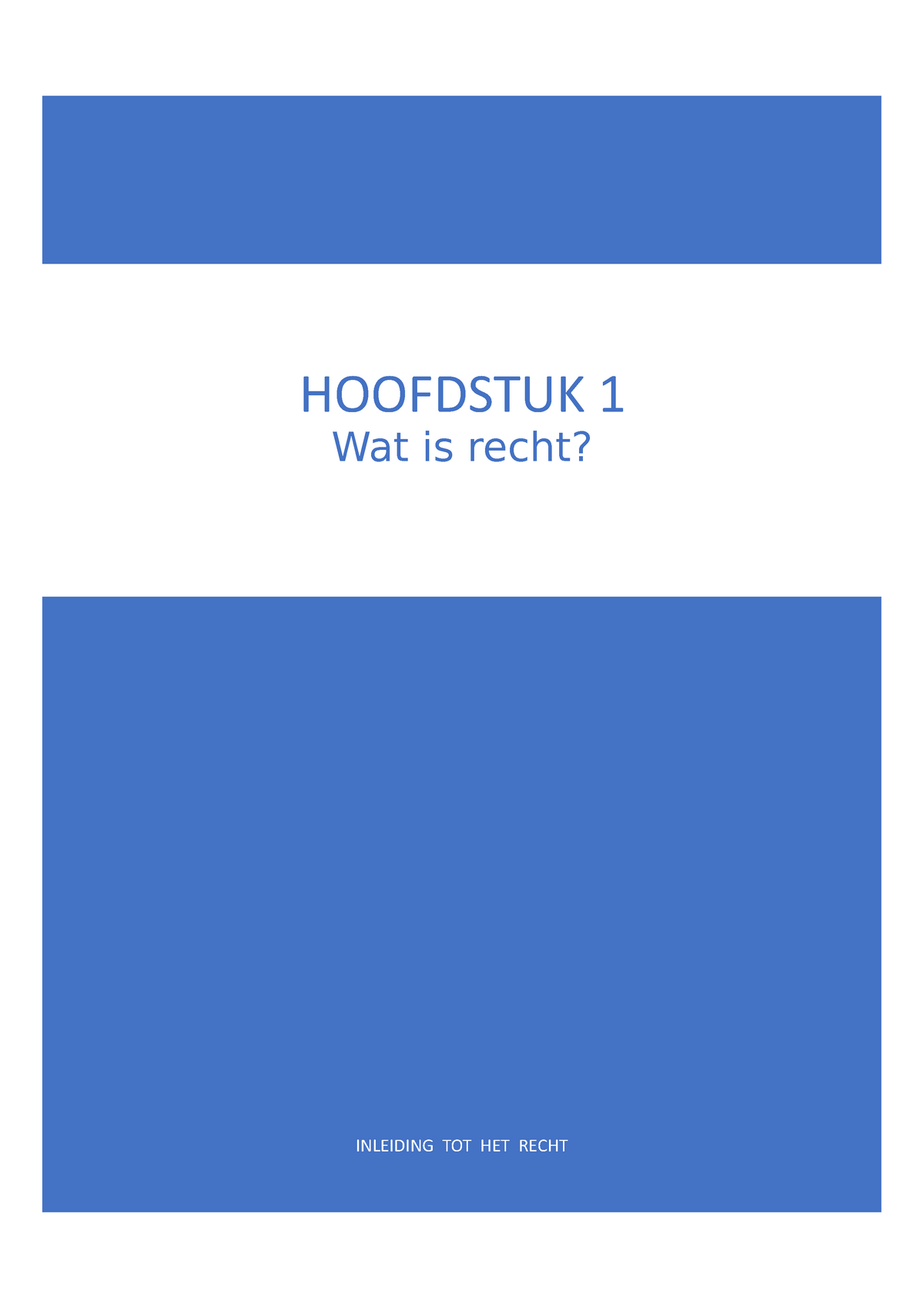 Sv Hoofdstuk 1 - Inleiding Tot Het Recht - INLEIDING TOT HET RECHT ...