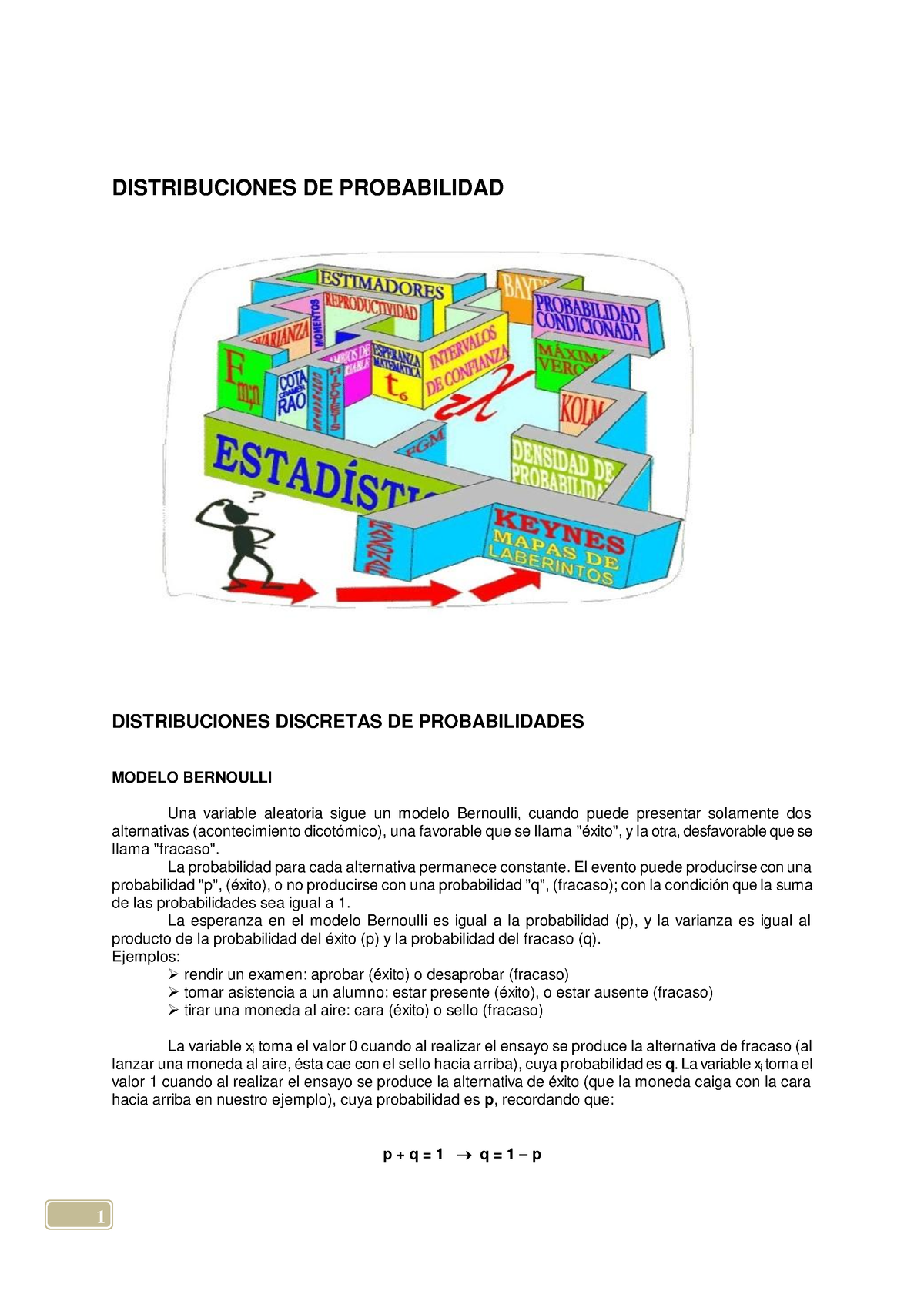 1 - Distribuciones Discretas De Probabilidad - DISTRIBUCIONES DE ...