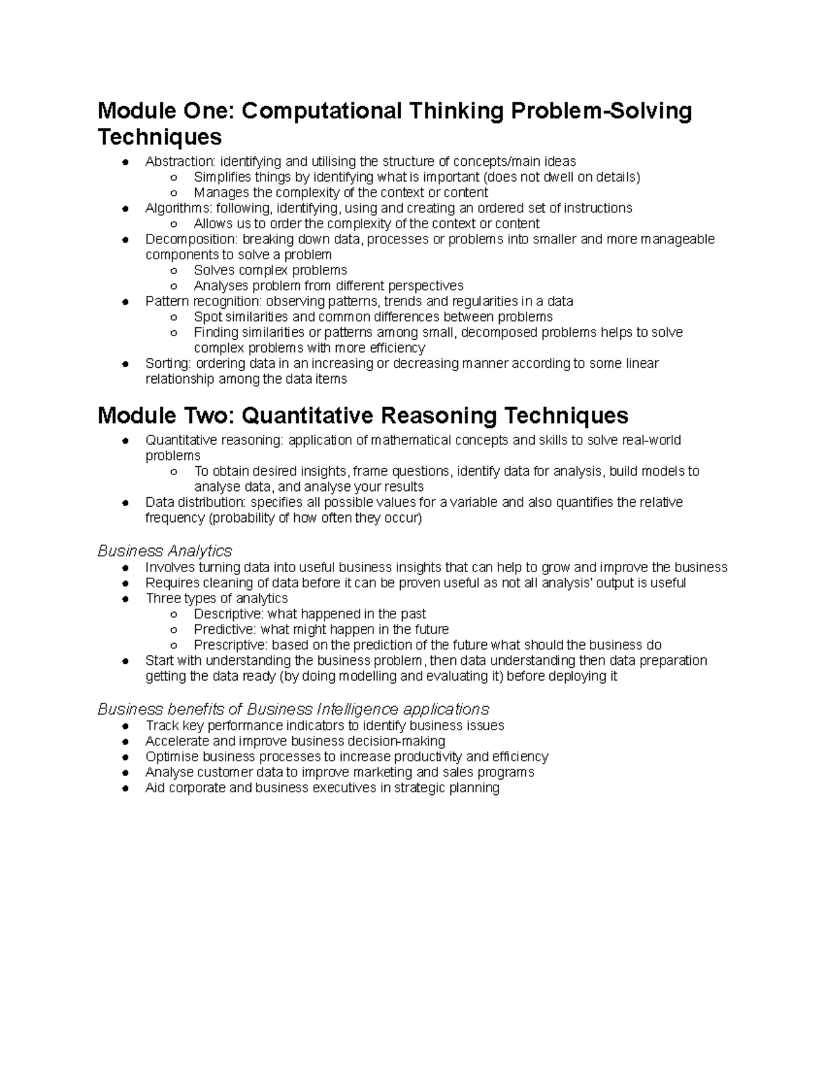Cc0002 notes - atb losers - Module One: Computational Thinking Problem ...