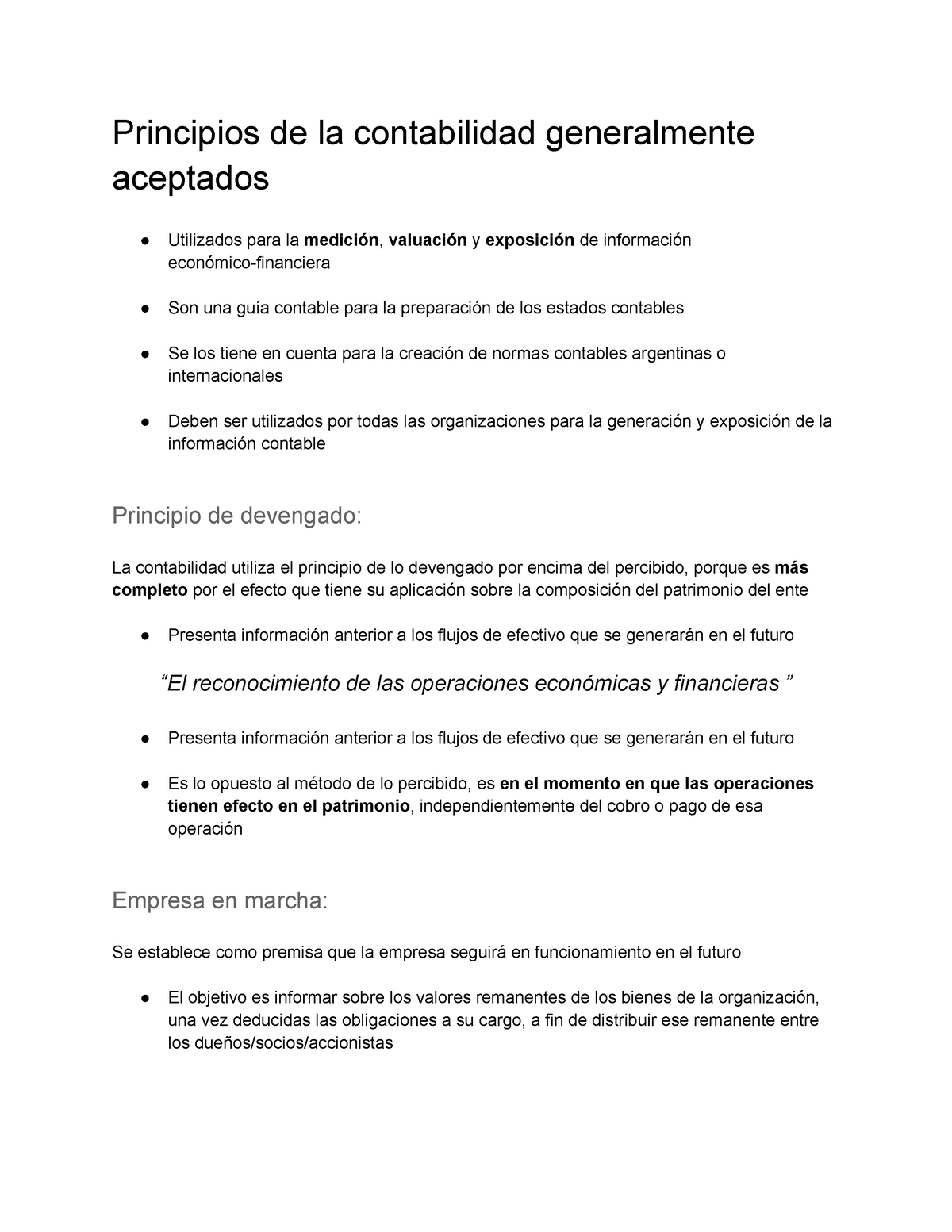 Contabilidad Módulo 1 Unidad 3 Resumen Completo Principios De La Contabilidad 5484