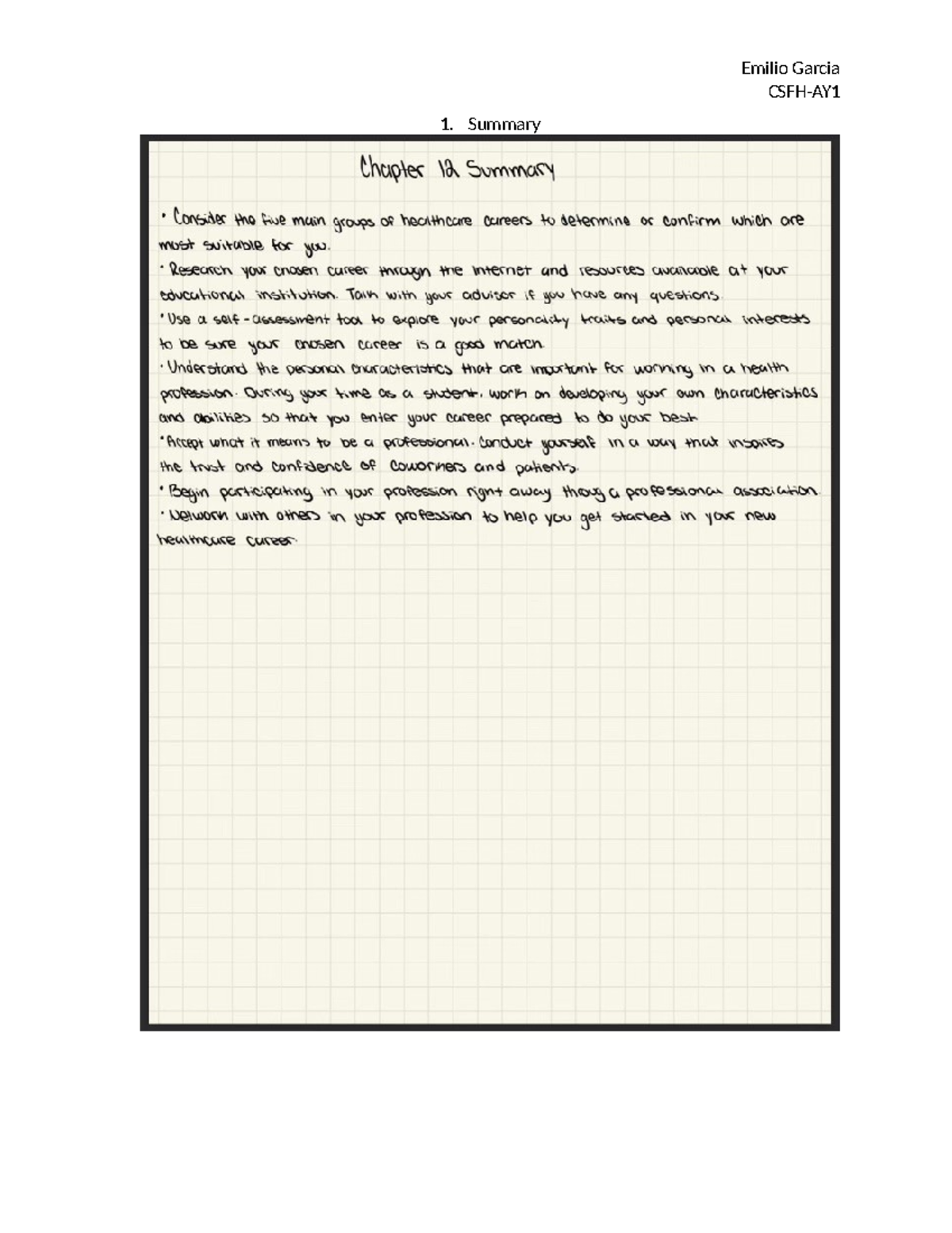 CH12 HW Copy - CSFH 0101 - CSFH-AY Summary CSFH-AY CSFH-AY PowerPoints ...