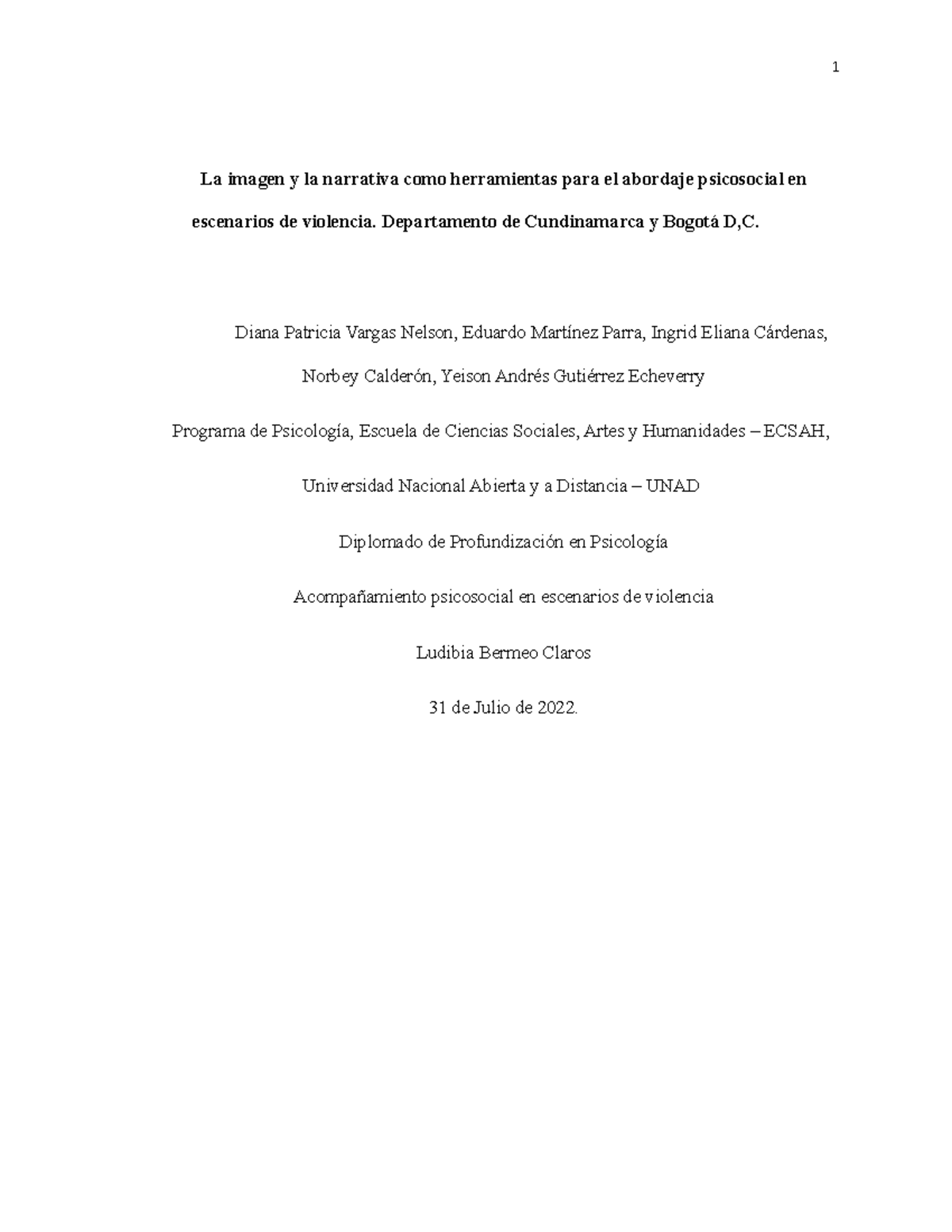 Copia de Informe análisis narrativo paso 4 grupo colaborativo - La ...