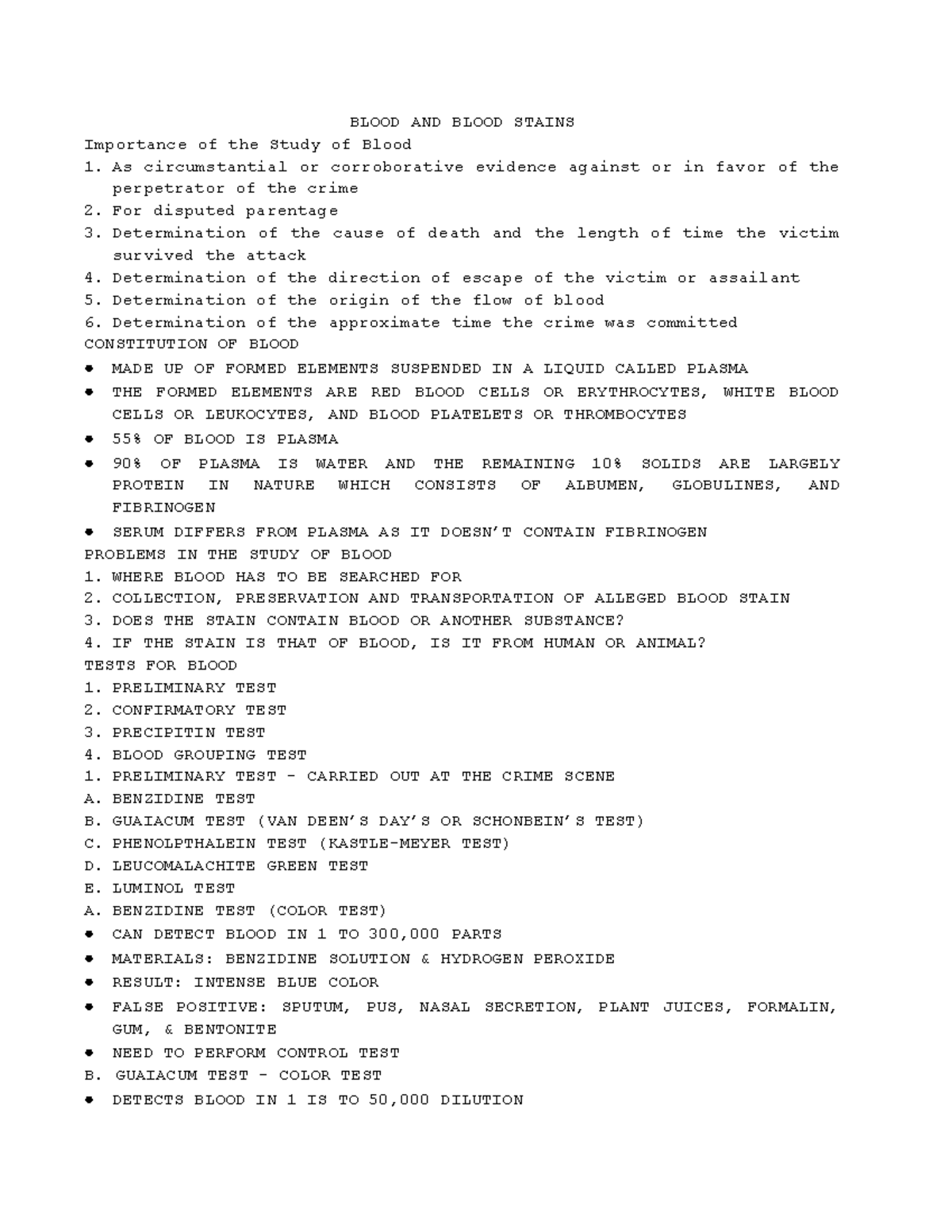 forens-3-notes-for-prelim-blood-and-blood-stains-importance-of-the