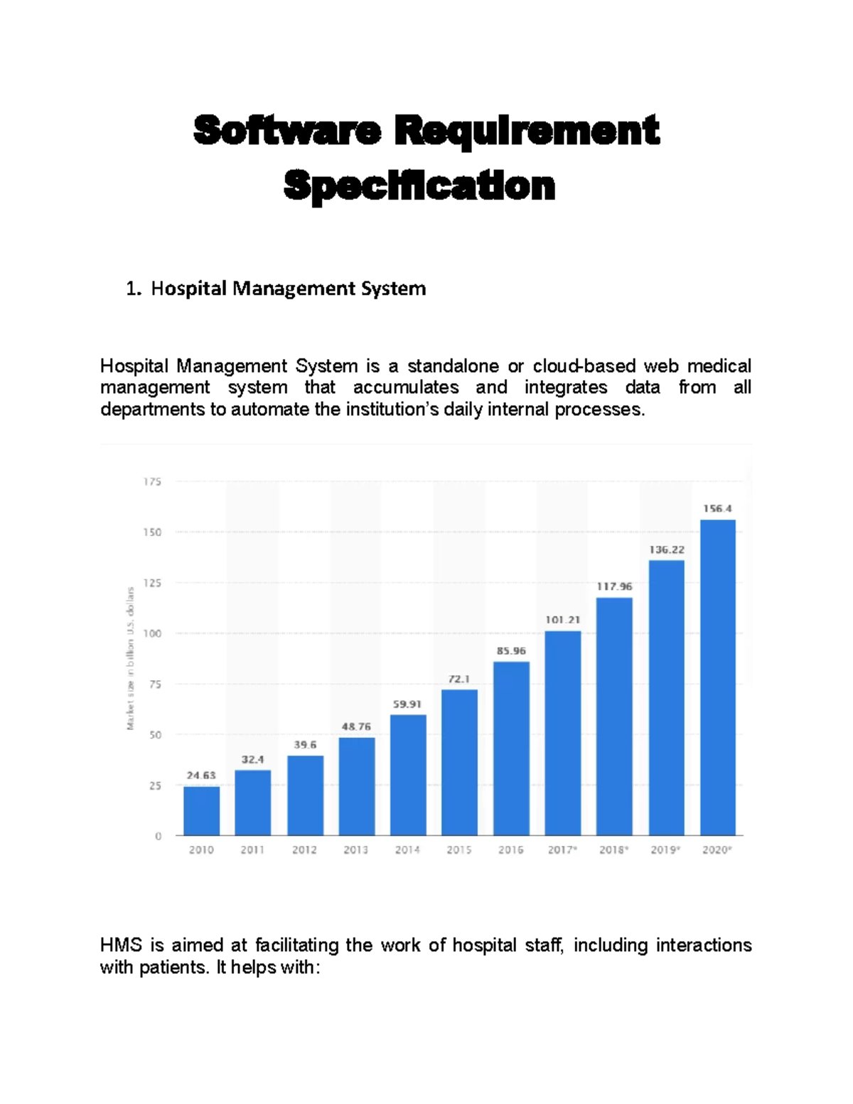 Software Requirement Specification hospital - Software Requirement ...