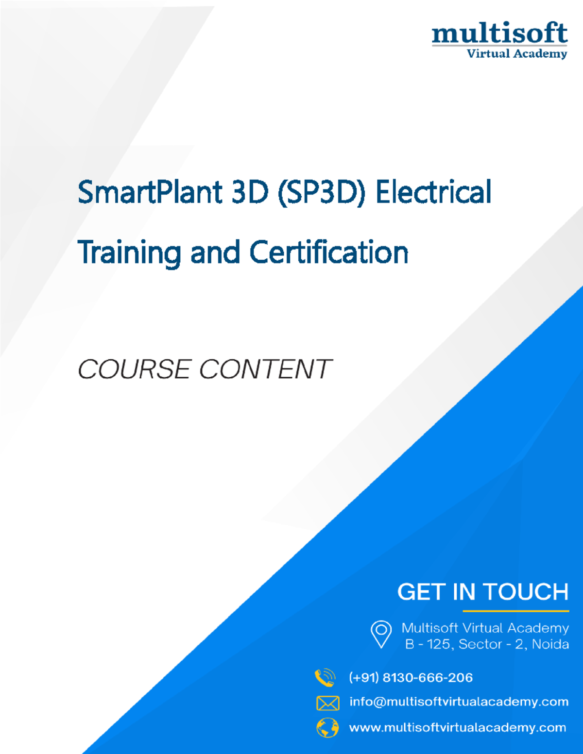 SP3D-Electrical - SmartPlant 3D (SP3D) Electrical Training and ...