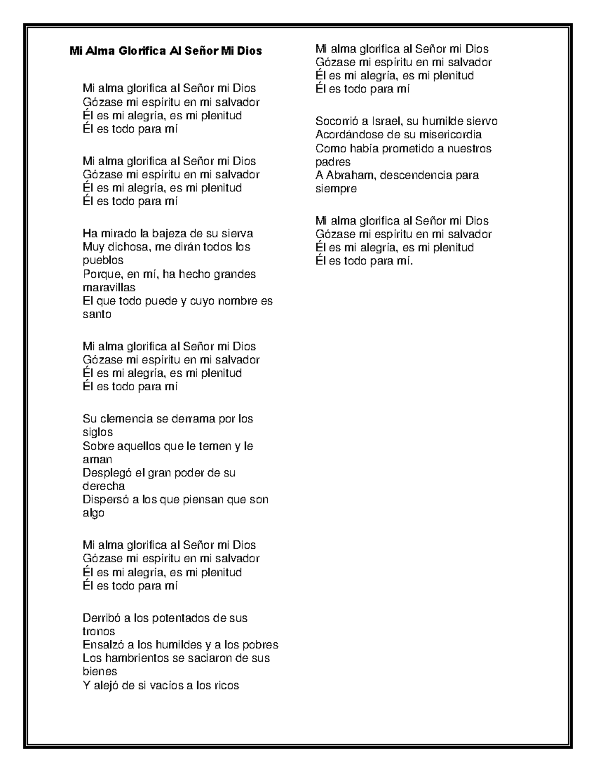 Jesus sdede Mi Alma Glorifica Al Señor Mi Dios Mi alma glorifica al