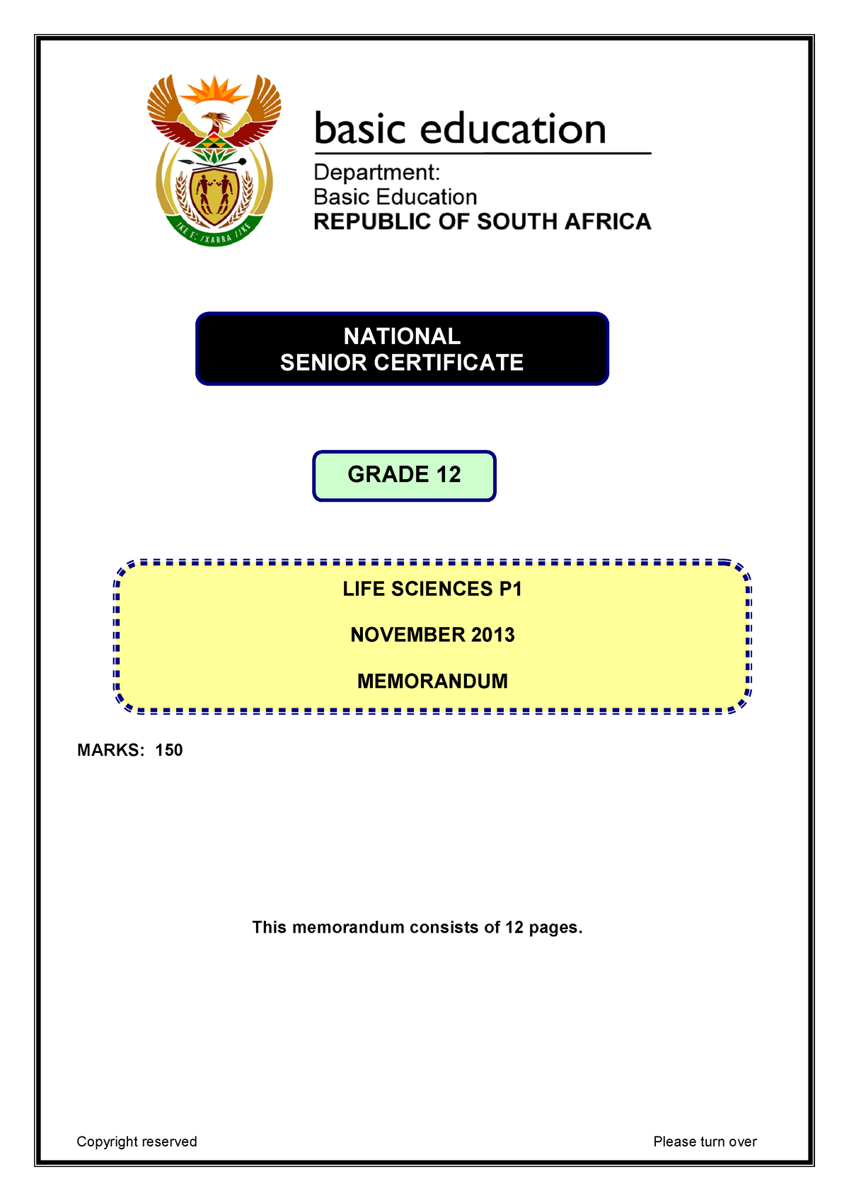 Life Sciences P Nov Memo Eng Marks This Memorandum