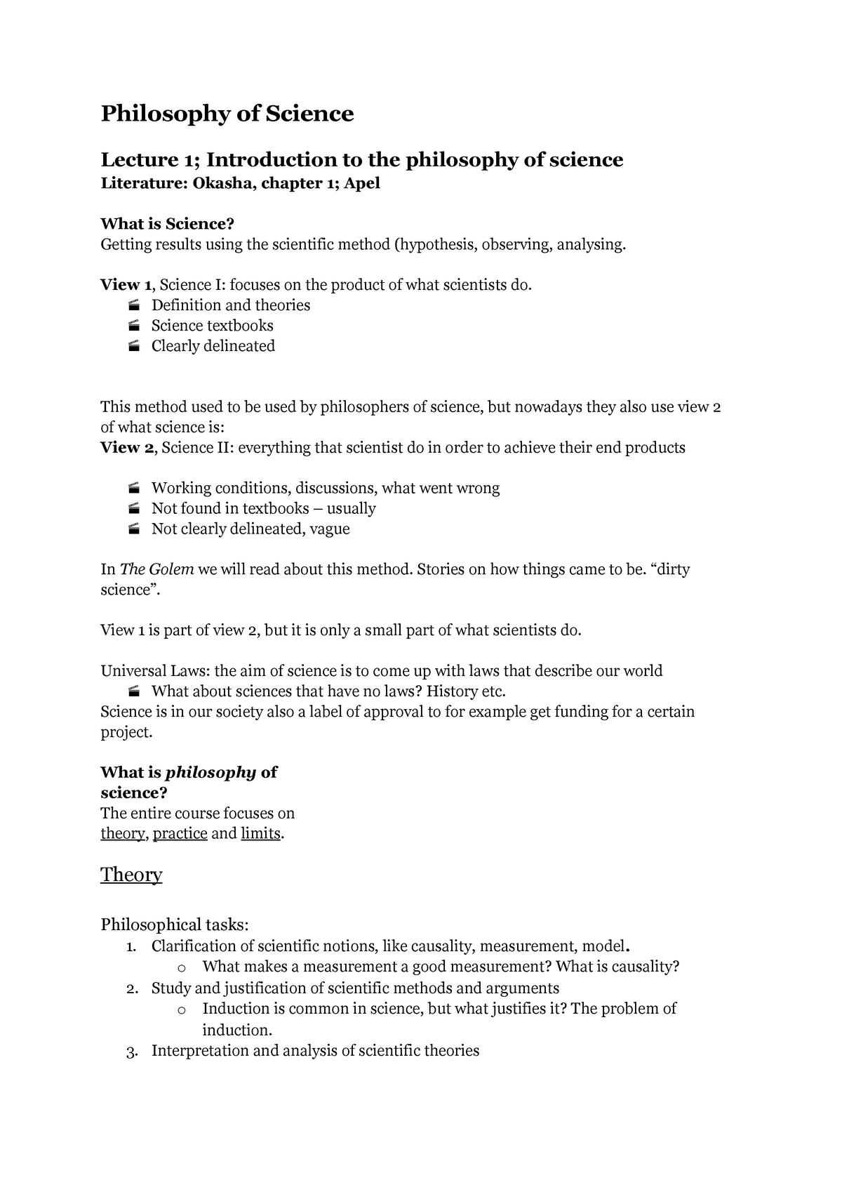 philosophy of science essay writing