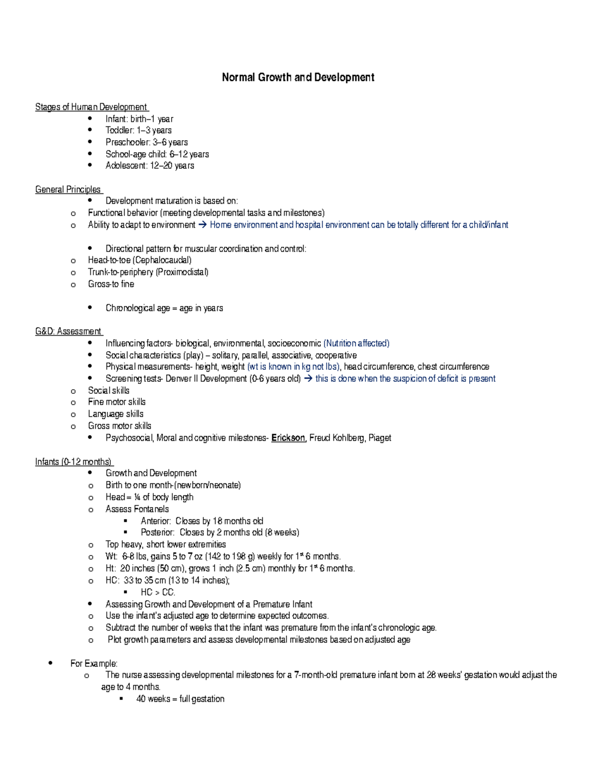 peds-exam-1-outline-notes-normal-growth-and-development-stages-of