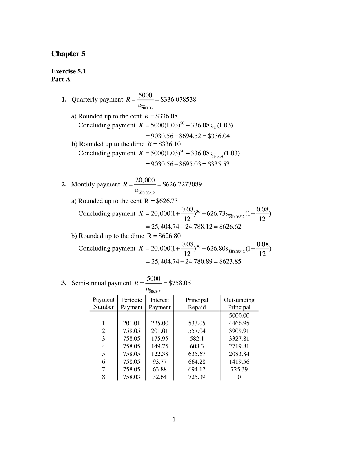 chapter 5 problem solving with financial models answer key