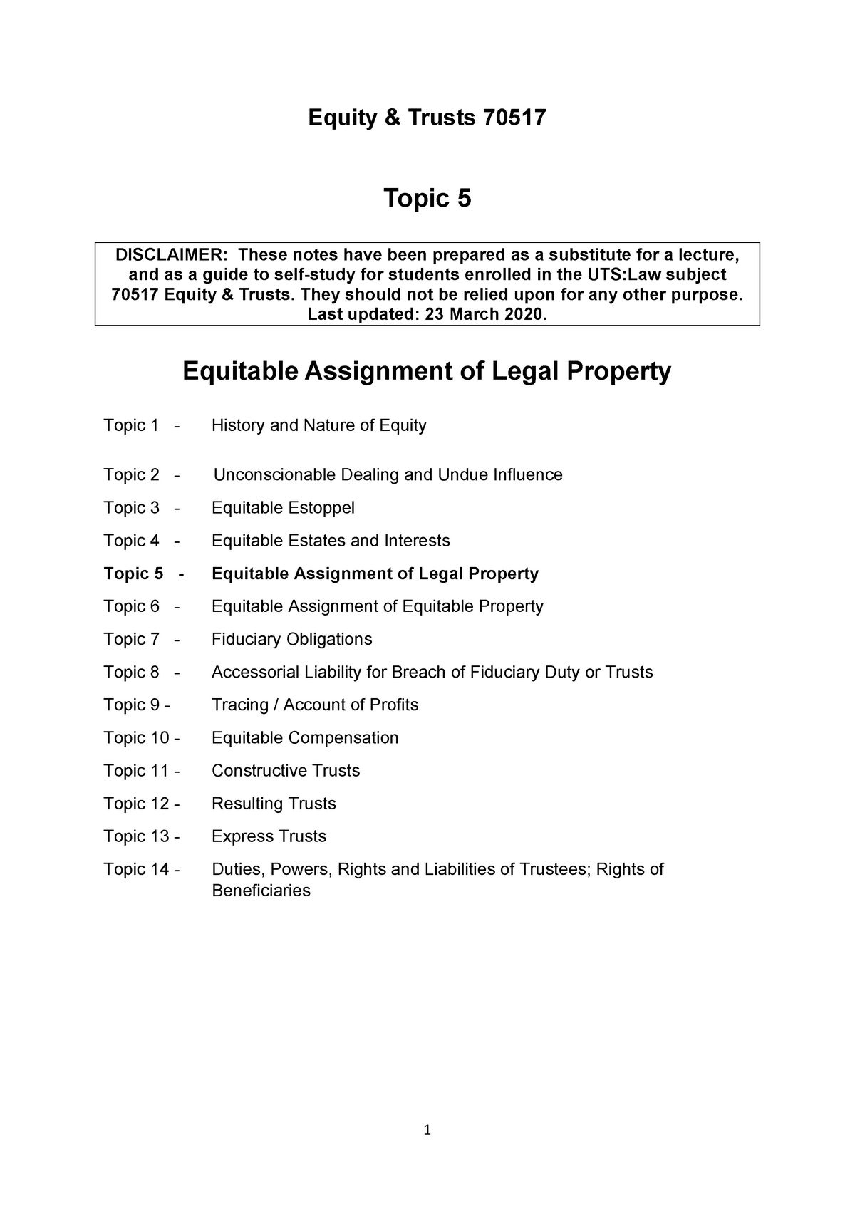 legal assignment and equitable assignment