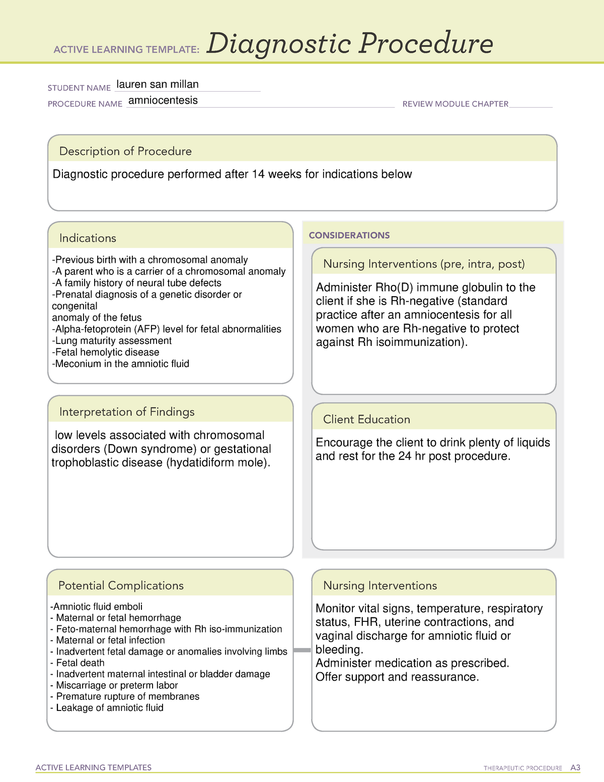 Amniocentesis Active learning templates ACTIVE LEARNING TEMPLATES