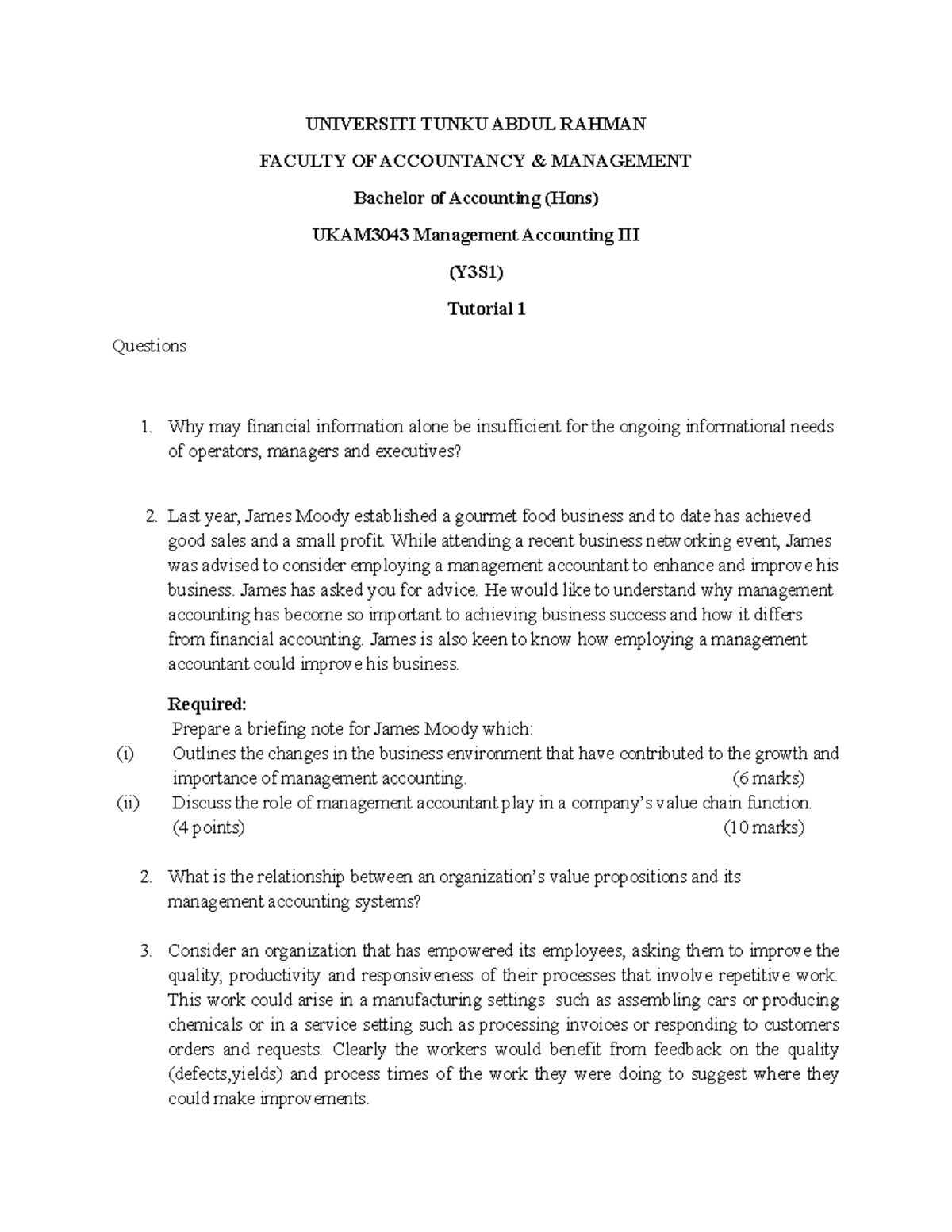 Tutorial 1 Universiti Tunku Abdul Rahman Faculty Of Accountancy Management Bachelor Of Studocu Tutorial 1 Universiti Tunku Abdul Rahman Faculty Of Accountancy Management Bachelor Of Studocu
