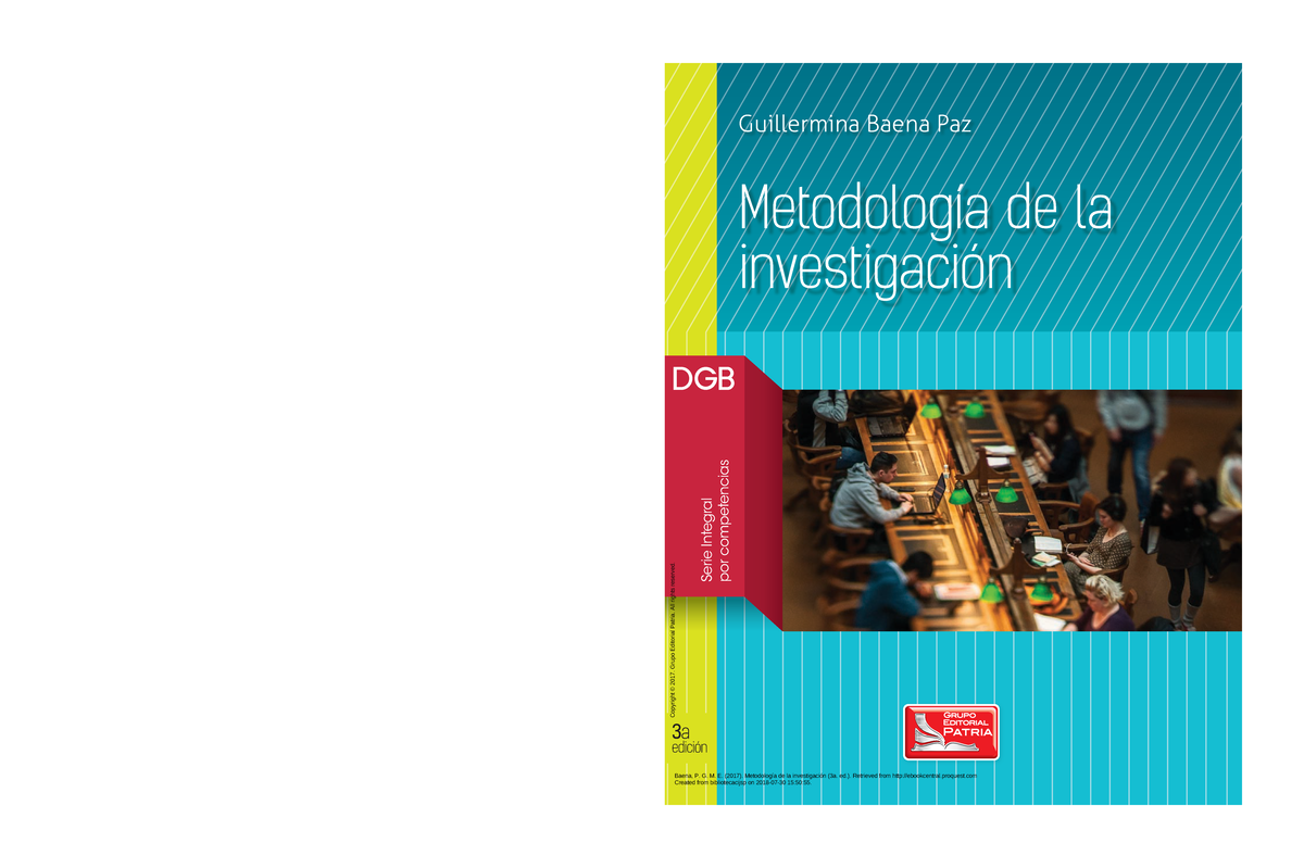 Metodologia De La Investigacion Metodología De La Investigación Serie Integral Por 5691