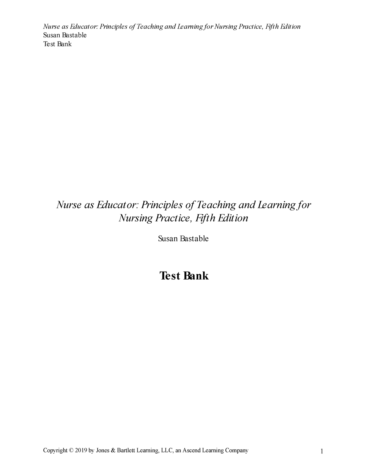 Pdfcoffee - Health Education - [PDF] Nurse as Educator: Principles of  Teaching and Learning for - Studocu