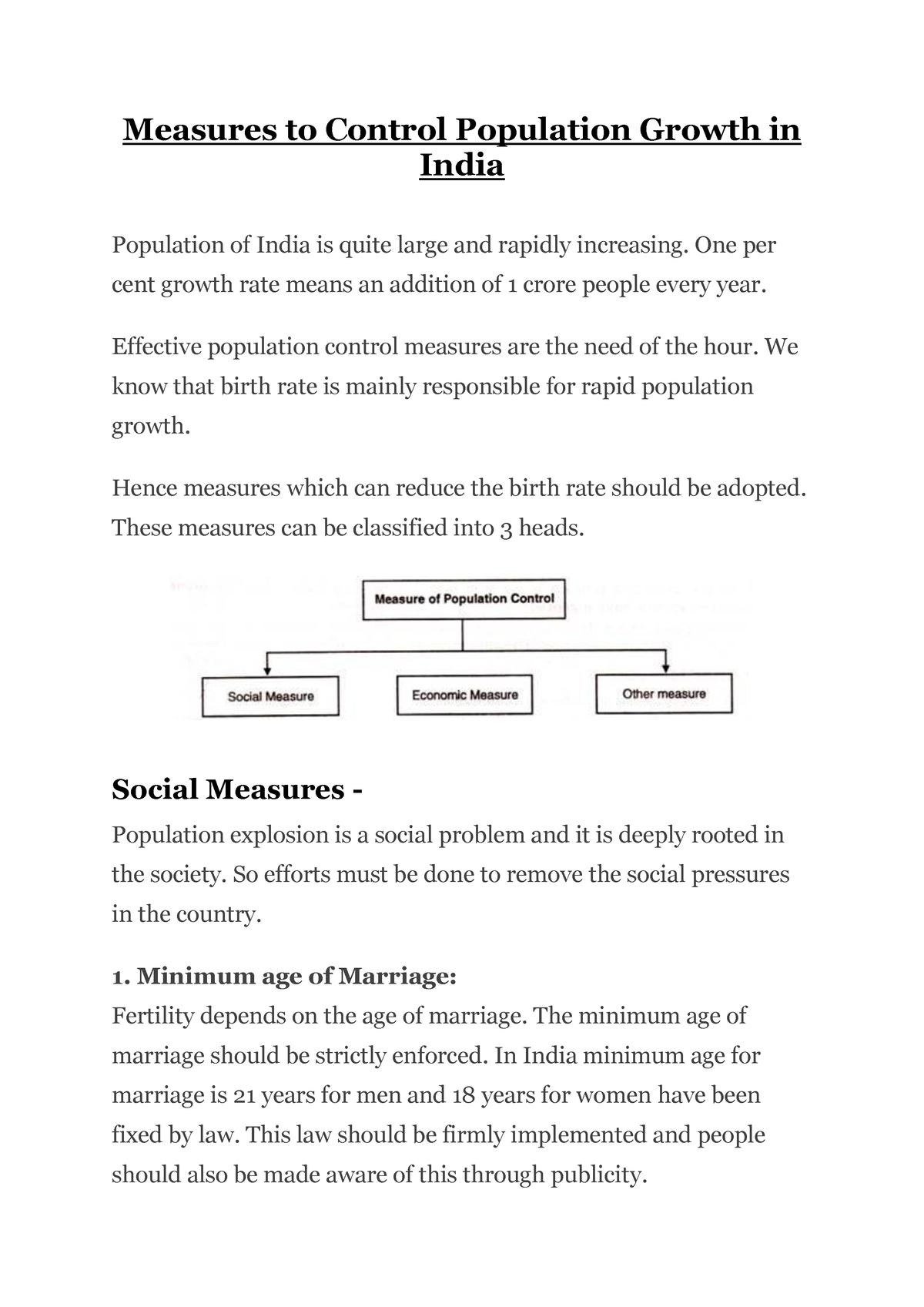 essay on population growth in india