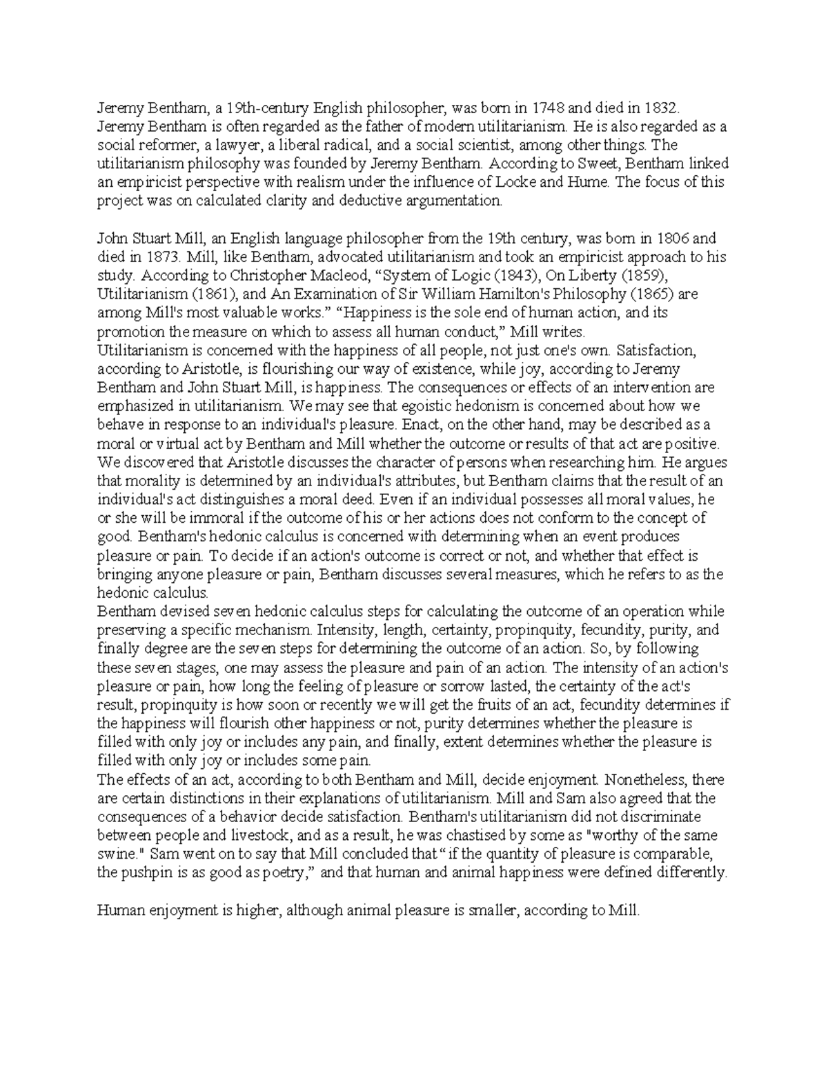 Jeremy Bentham vmnbvm Jeremy Bentham, a 19thcentury English