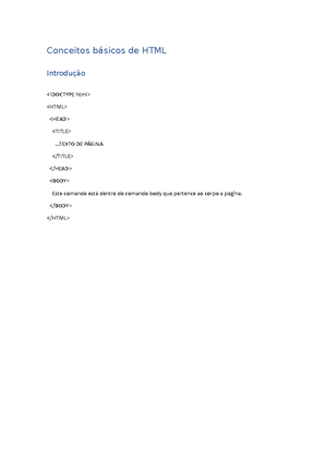 Apostila de HTML - São Paulo – Brasil HTML CURSO BÁSICO Aprenda os ...