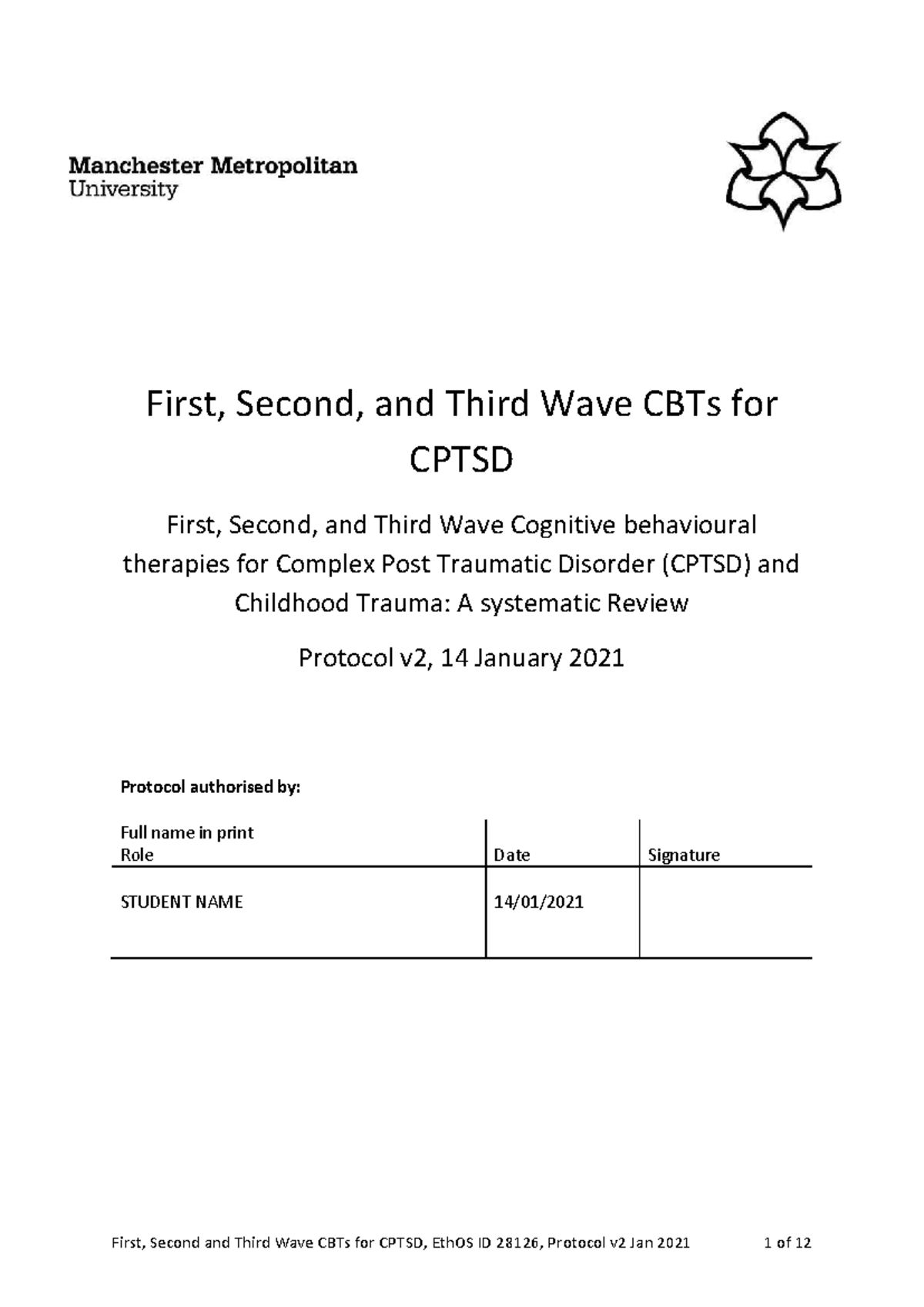 First, Second, and Third Wave Cognitive behavioural therapies for ...
