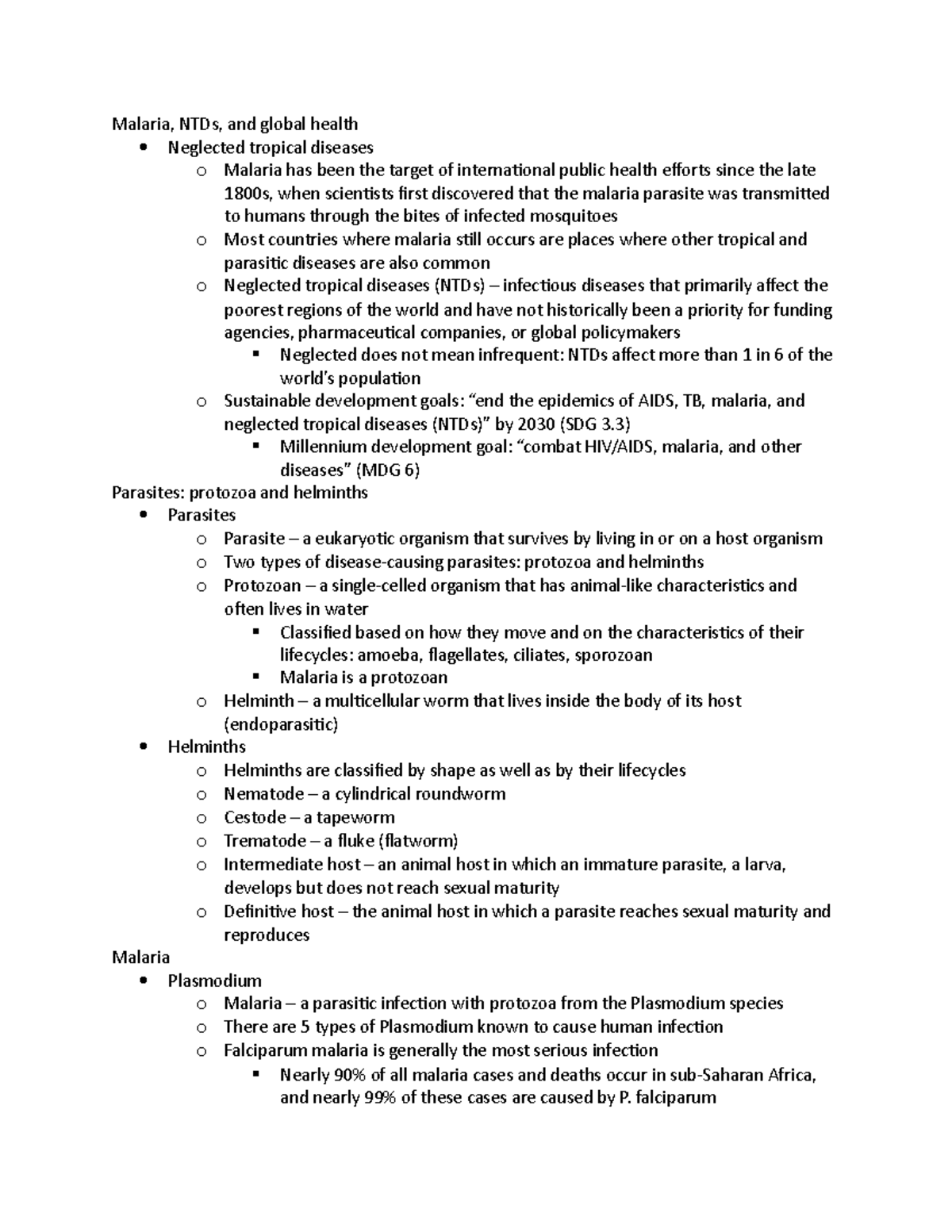 Ch 10 - malaria and neglected tropical diseases (NTDs) - Malaria, NTDs ...