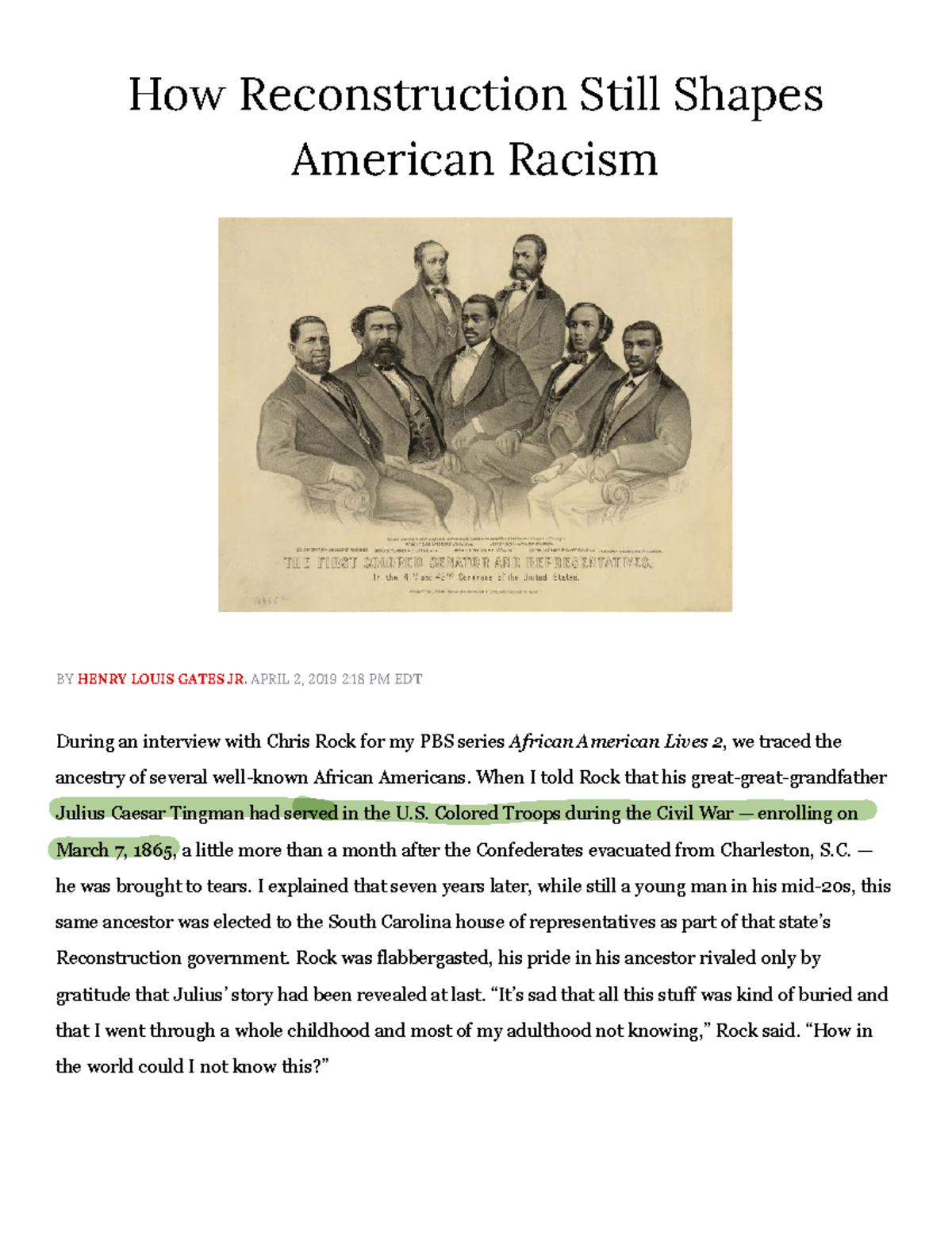 How+Reconstruction+Still+Shapes+American+Racism+%283%29 - How ...