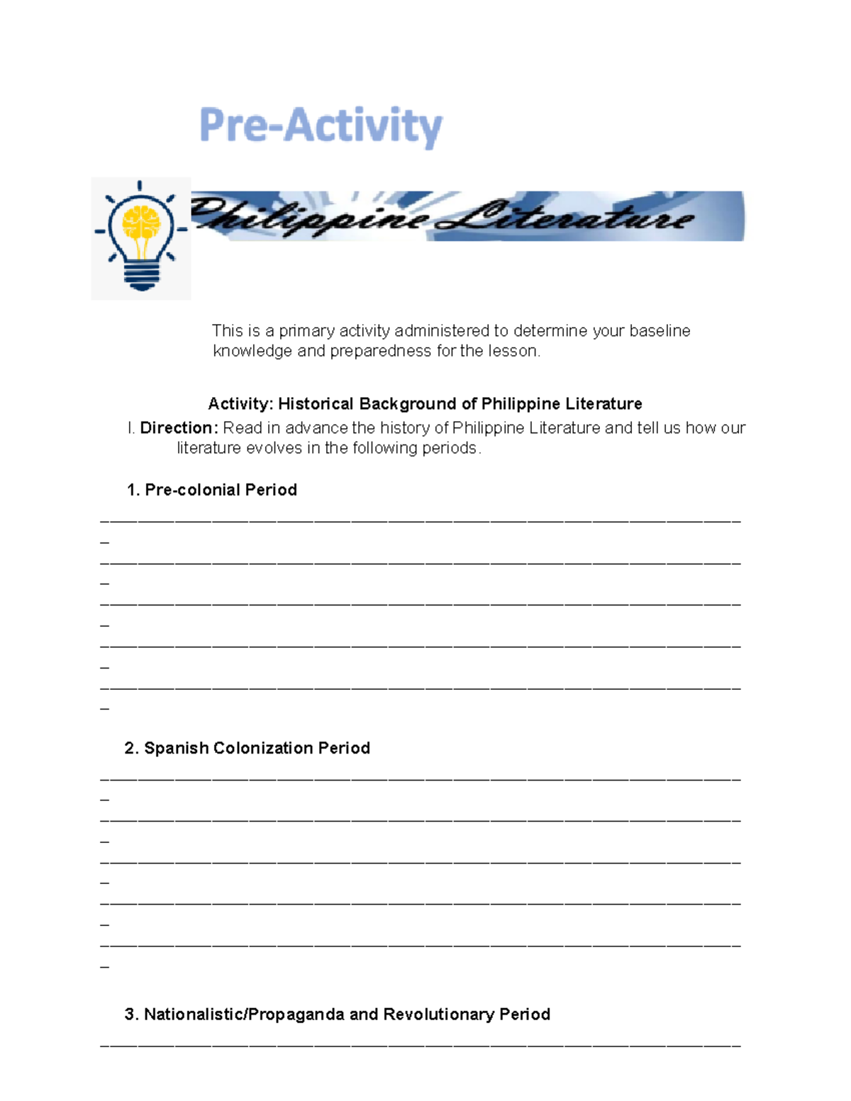 Chapter II - Preactivity - Historical Background OF Philippine ...