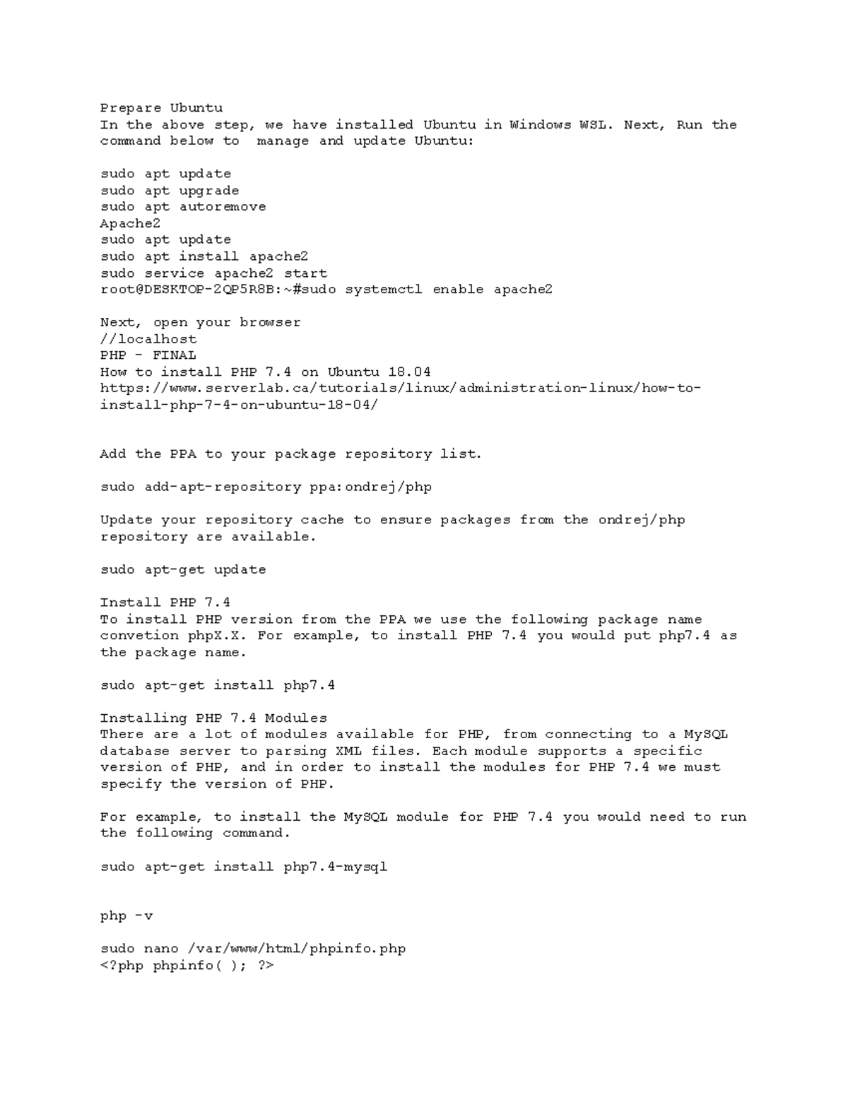 Prepare Ubuntu - ckkhkh - Prepare Ubuntu In the above step, we have ...