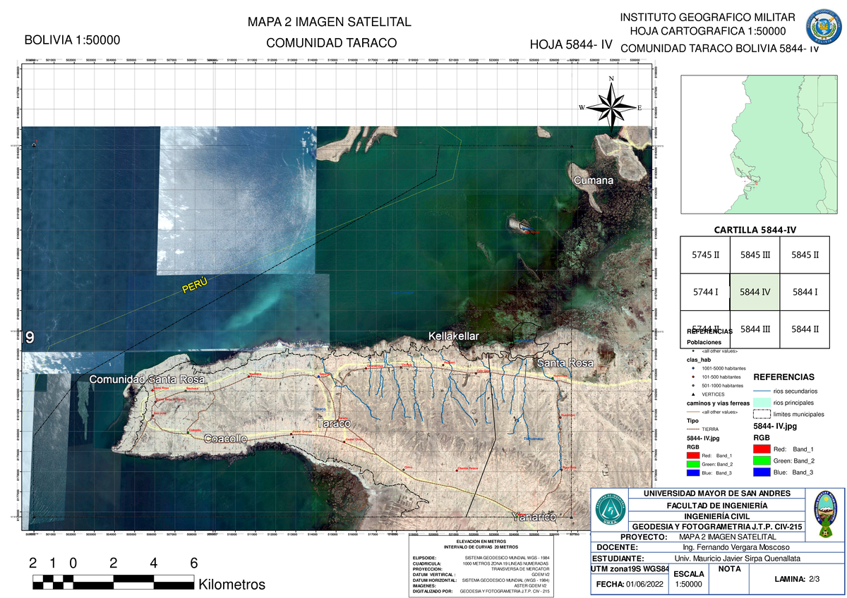 Mapa 2 - # Lago Titicaca Taraco Tiahuanacu Tiahuanacu Taraco Chivo ...