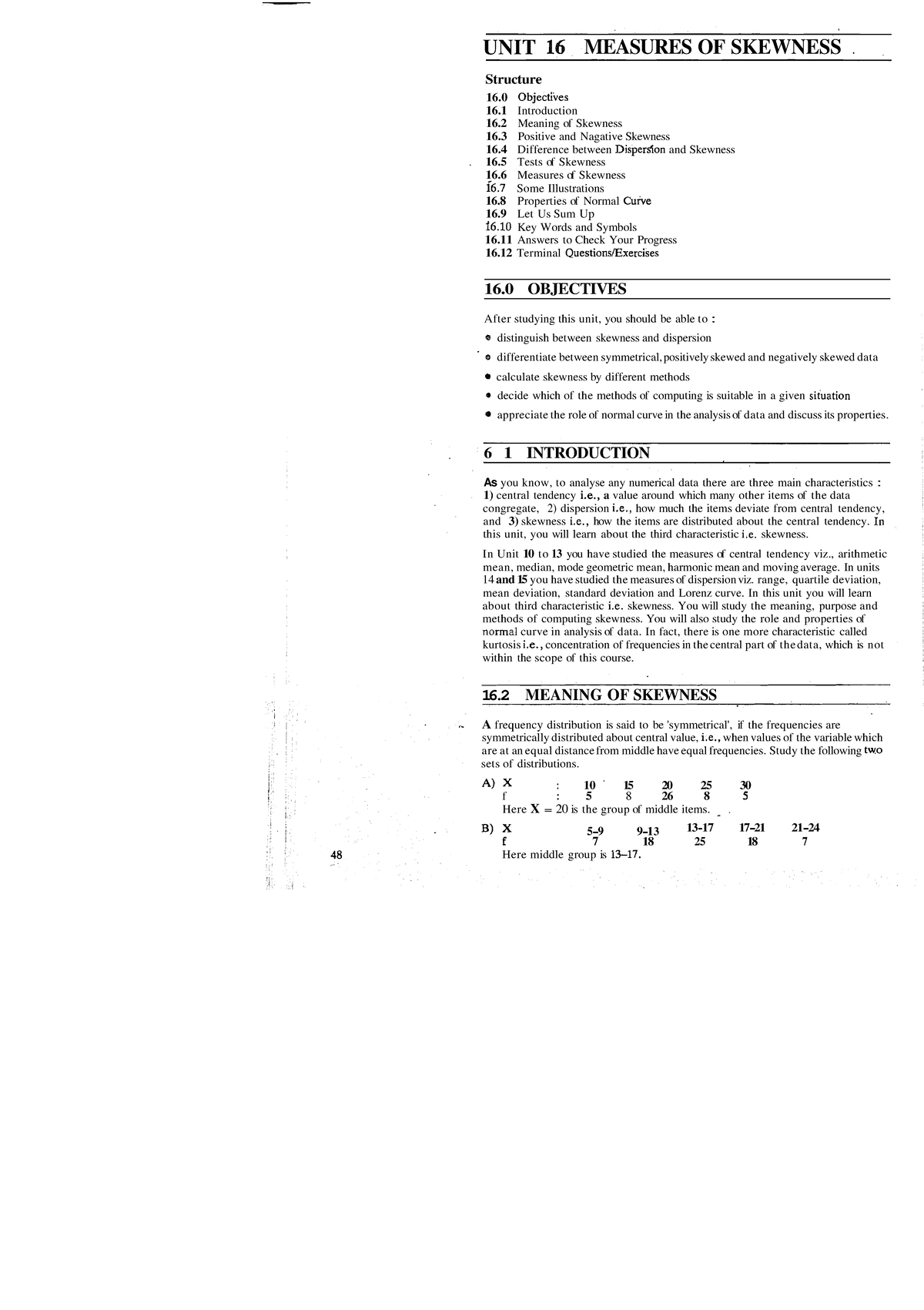 skewness-notes-unit-measures-of-skewness-structure-16-objecthes-16