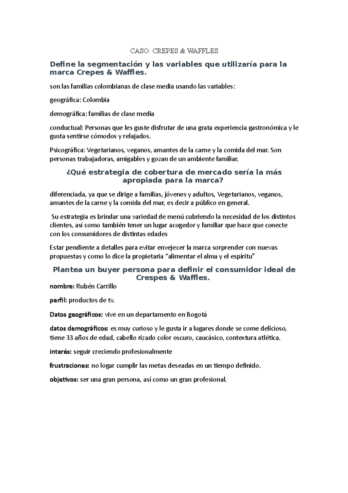 CASO Crepes y Waffles tarea de fundamentos de marketing, espero que