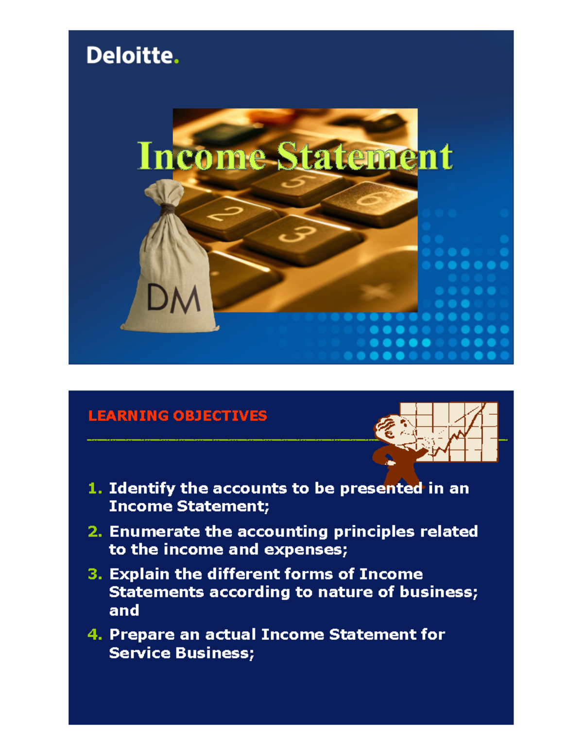 Basic FS - Income Statement for Service Business and Statement of ...