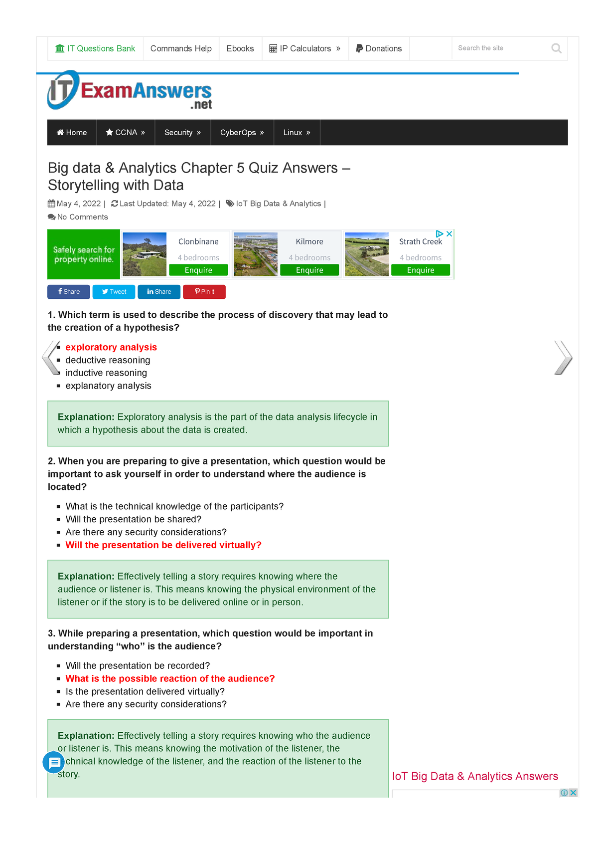 Itexamanswers Net Big Data Analytics Chapter 5 Quiz Answers ...