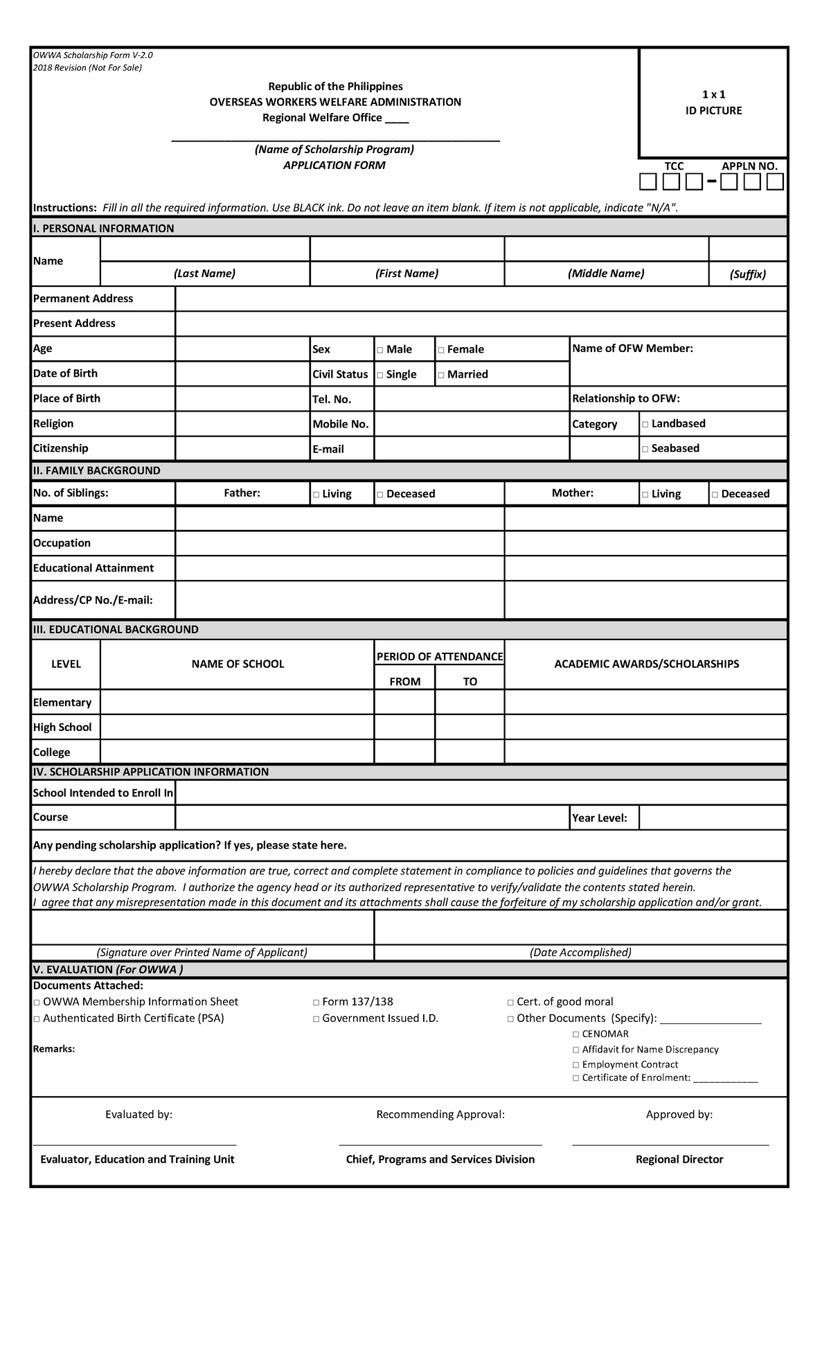 Pharmacology notes - TCC APPLN NO. Instructions: Fill in all the ...