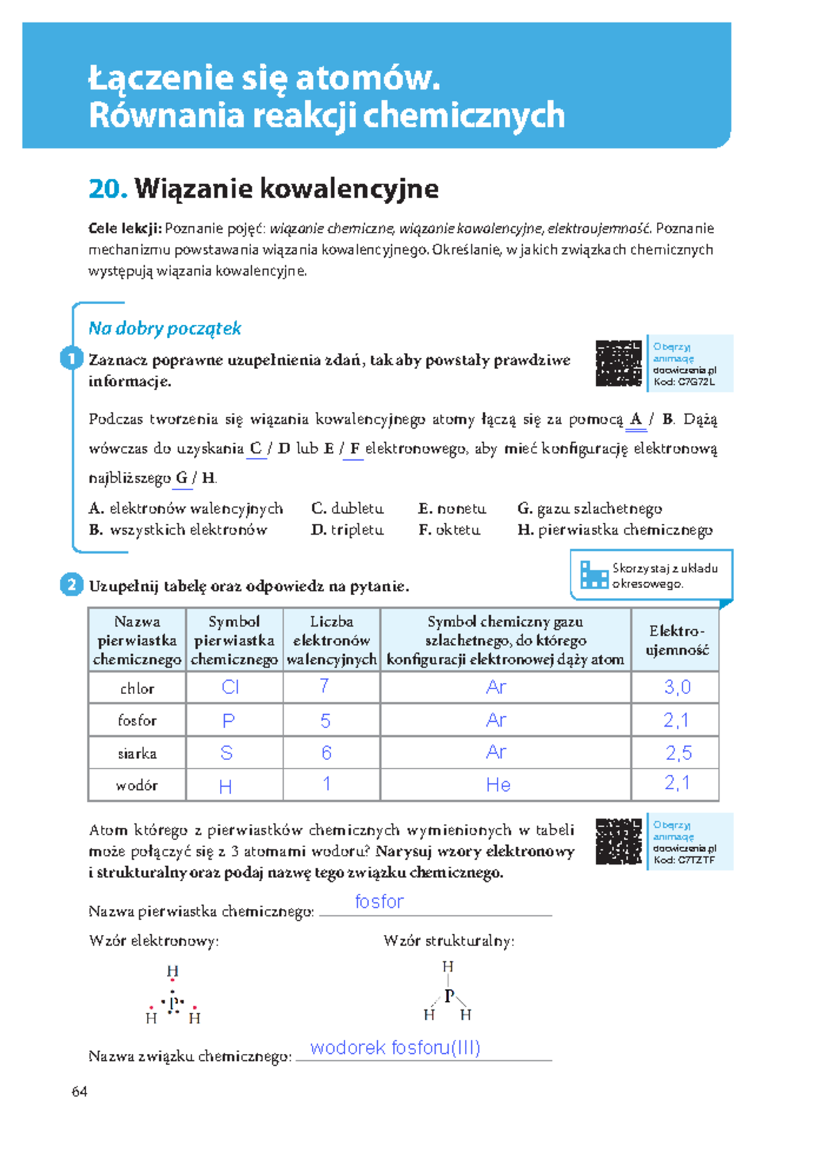 łączenie Się Atomów Sprawdzian Pdf 2018