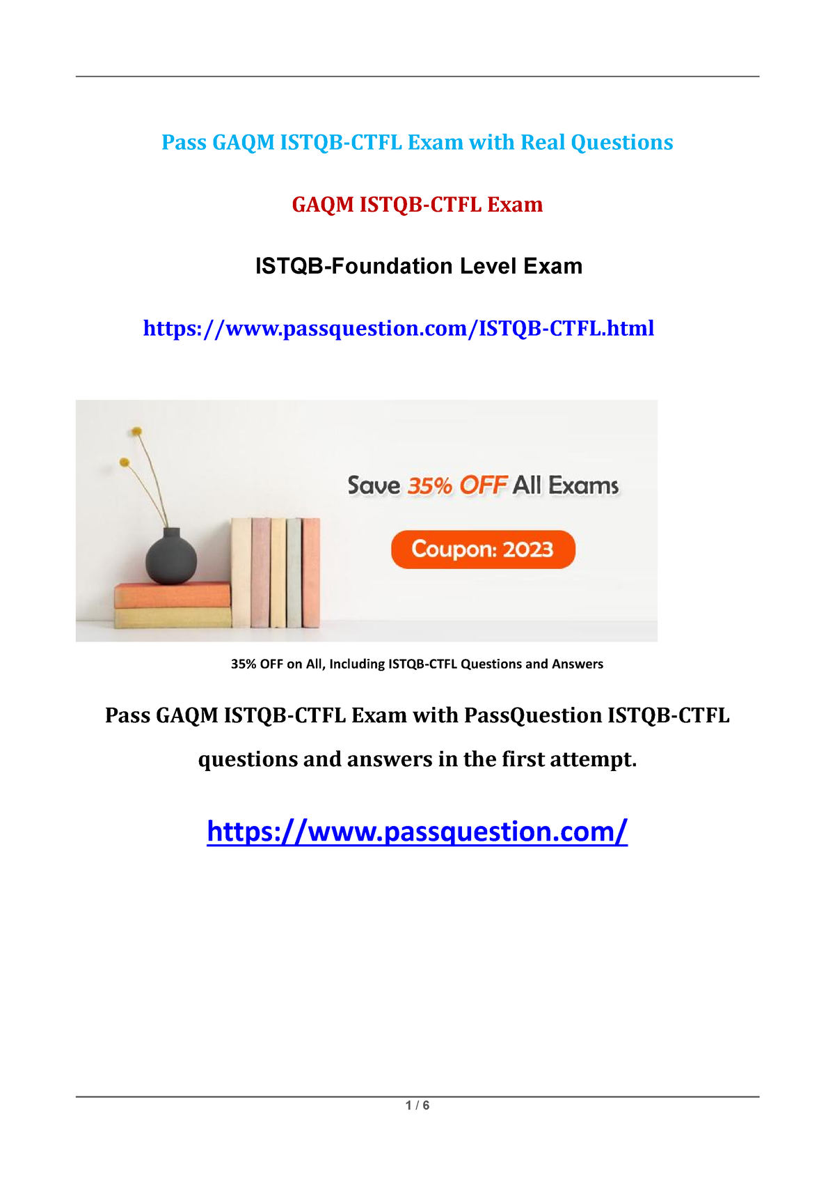 Istqb-CTFL Istqb-Foundation Level Exam Questions - Pass GAQM ISTQB-CTFL ...