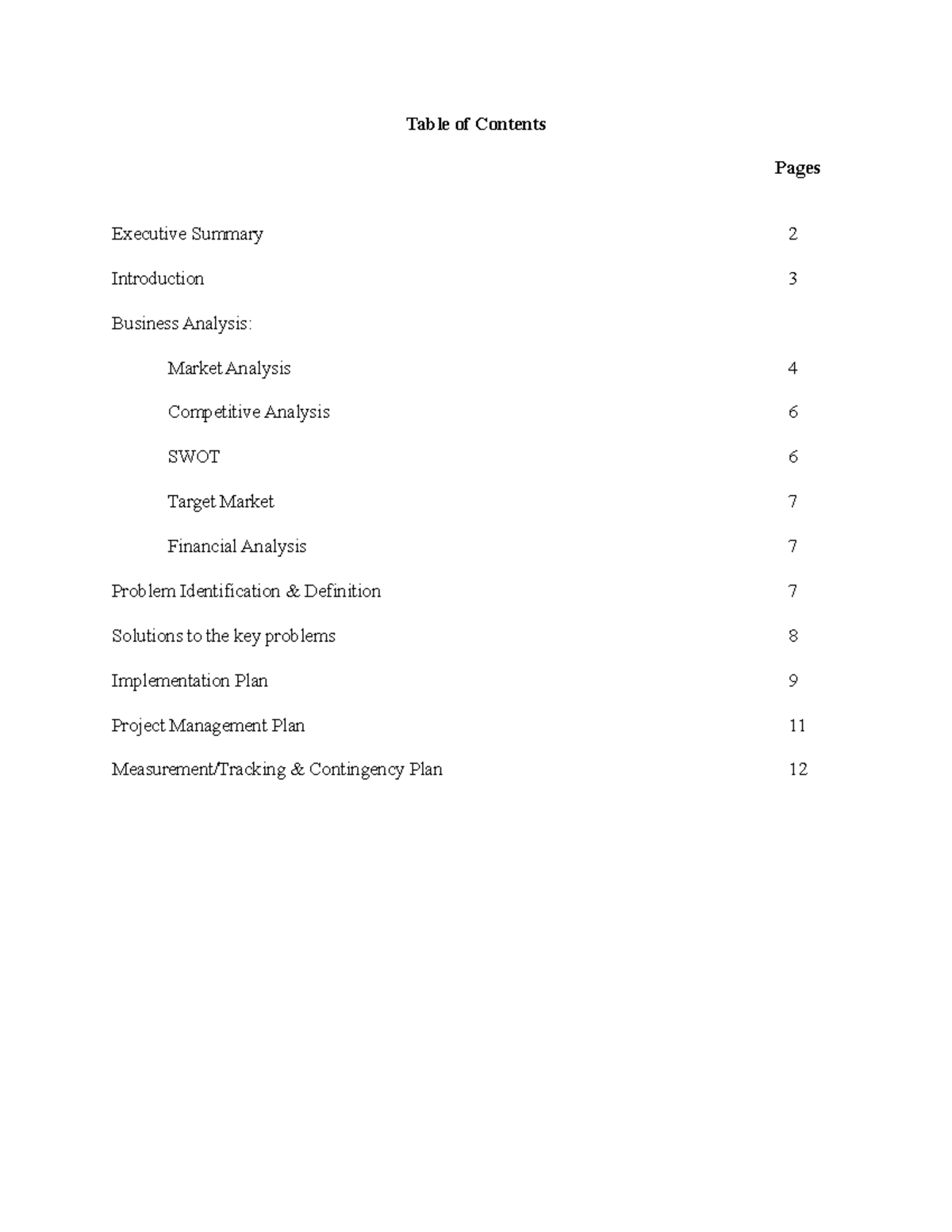 Receiver Coffee Case study analysis and Table of