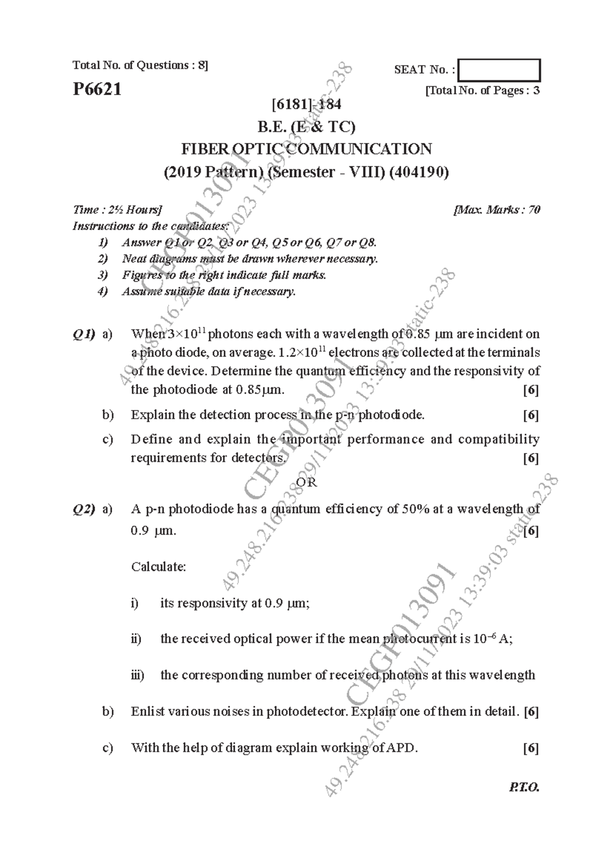 Nov Dec 2023 - FOC Notes (Field Operations Center Notes) are typically ...