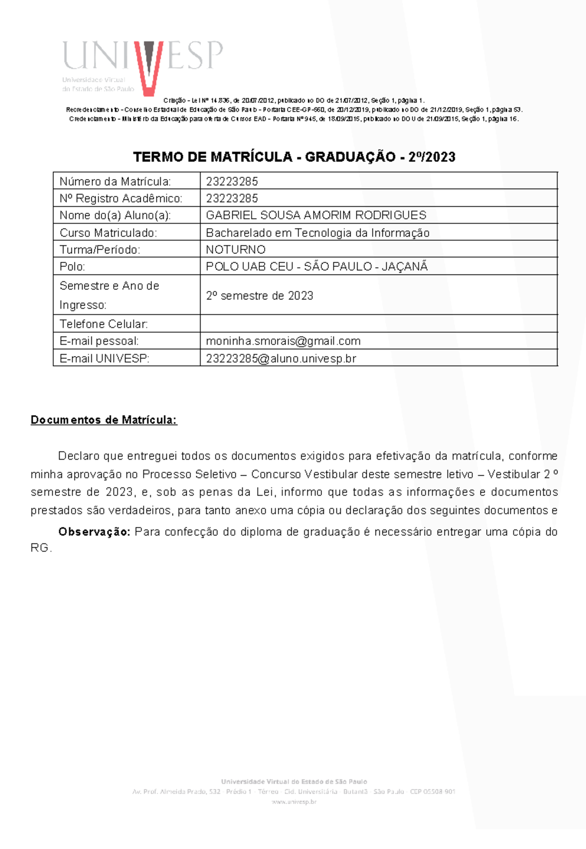 23223285 Gabriel Sousa Amorim Rodrigues 20232 12 07 2023 194907193 ...