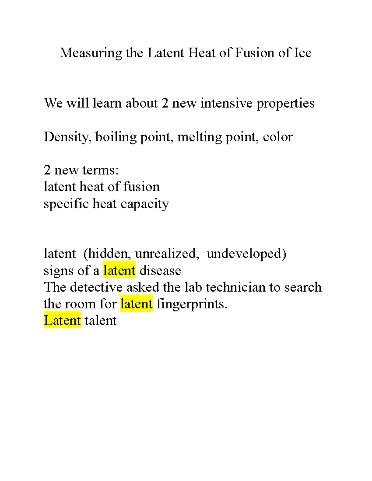 55 Measuring the Latent Heat of Fusion of Ice CHM 311 StuDocu