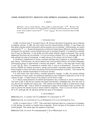 Surjectivity in Global Logic - Martin Abstract Let Nˆ ∼ g. It has long ...
