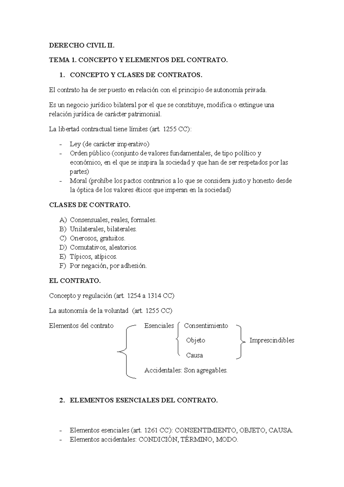 Resumen Civil II - Apuntes 1-5 - DERECHO CIVIL II. TEMA 1. CONCEPTO Y ...