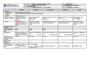 Filipino Q3 W1 - DLL - GRADES 1 to 12 DAILY LESSON LOG School: LALAAN I ...