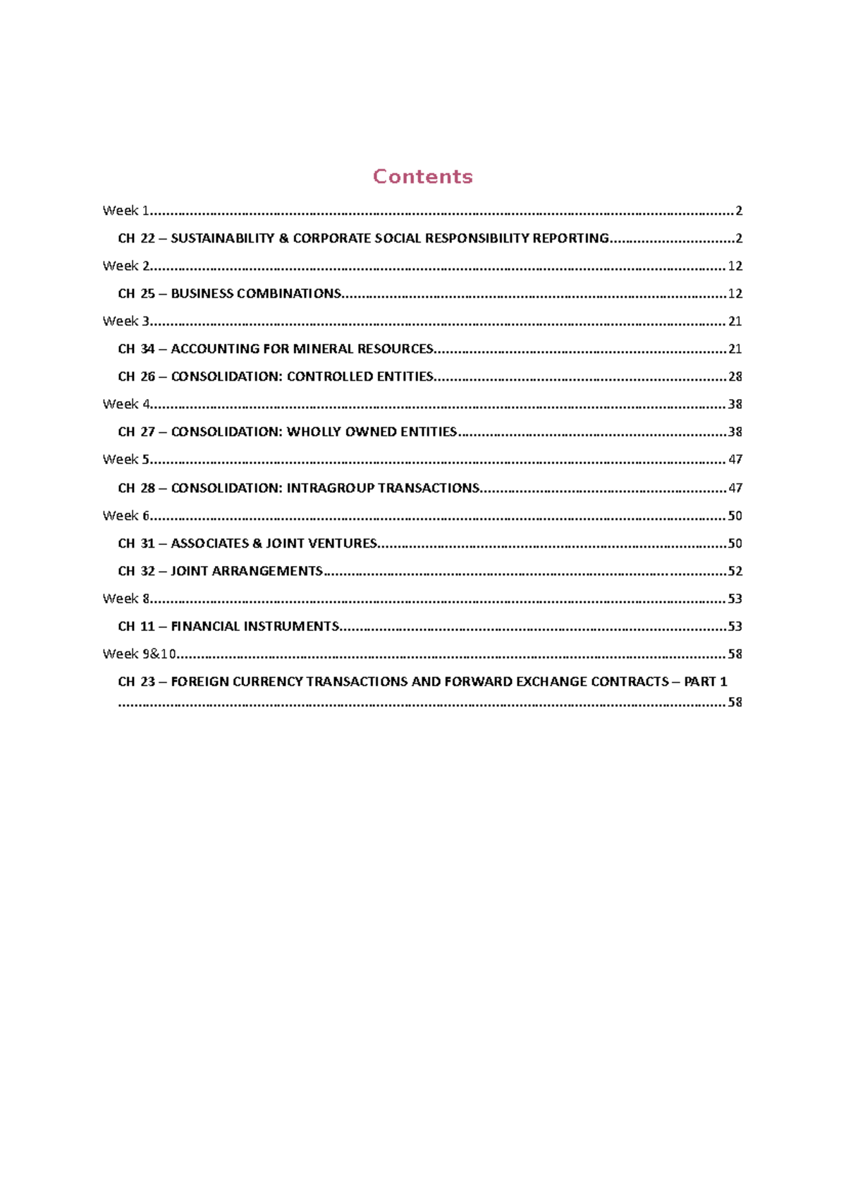Advanced financial accounting notes - 203A - TAFE NSW - Studocu