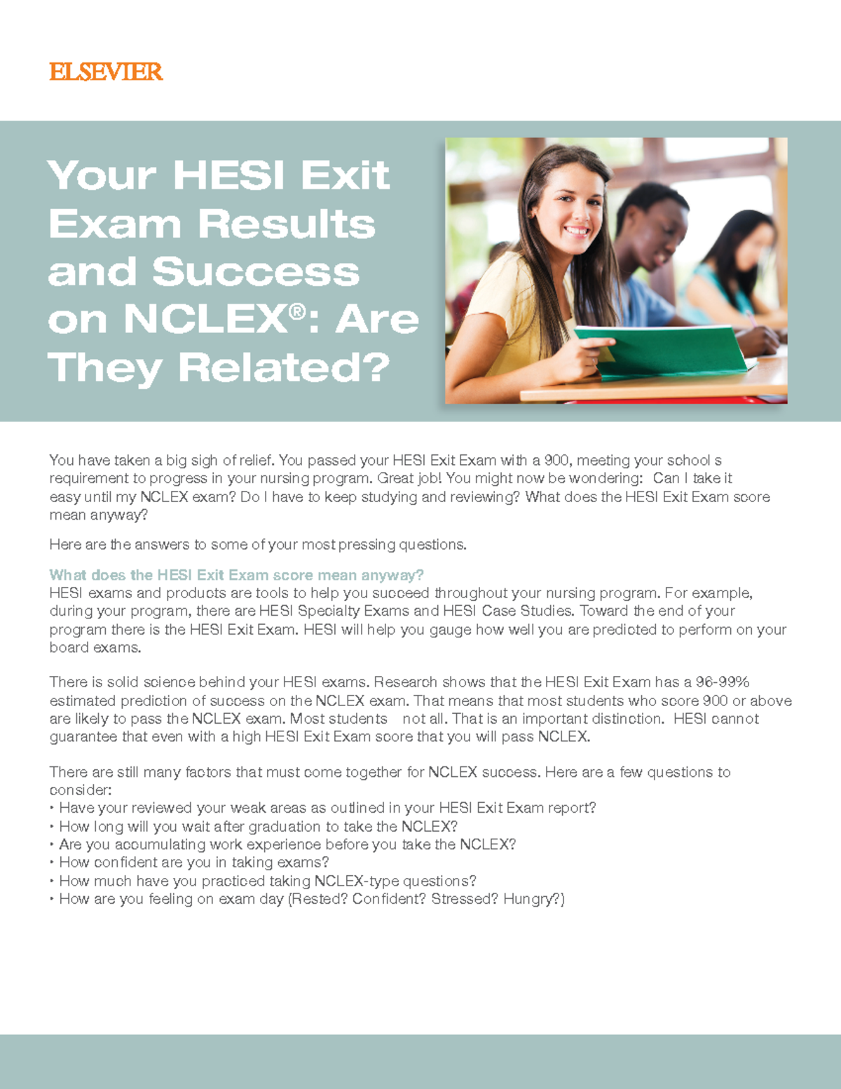 HESI And Nclex - Your HESI Exit Exam Results And Success On NCLEX ...