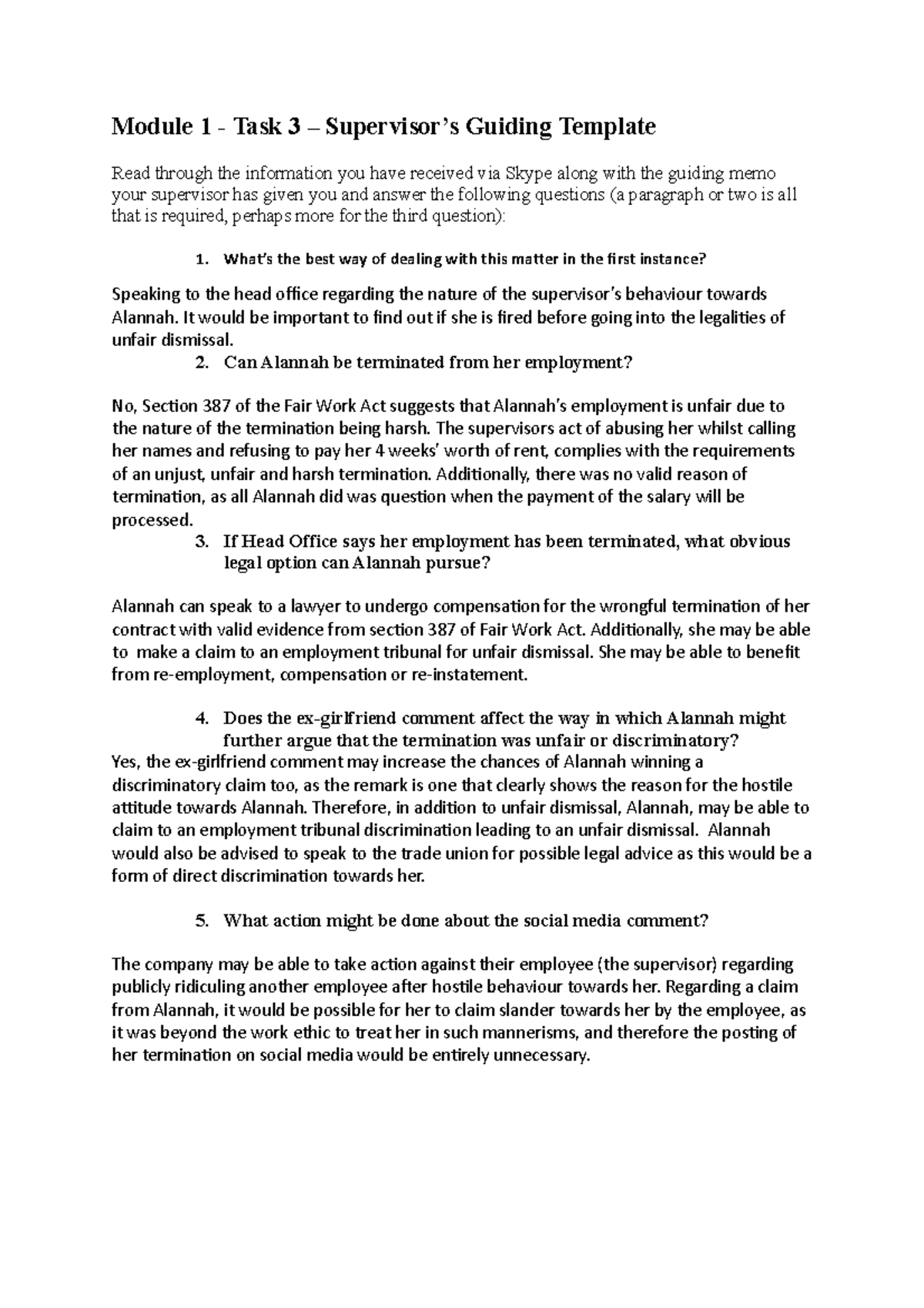 Module 1 - Task 3 - Supervisor guiding template - Module 1 - Task 3 ...