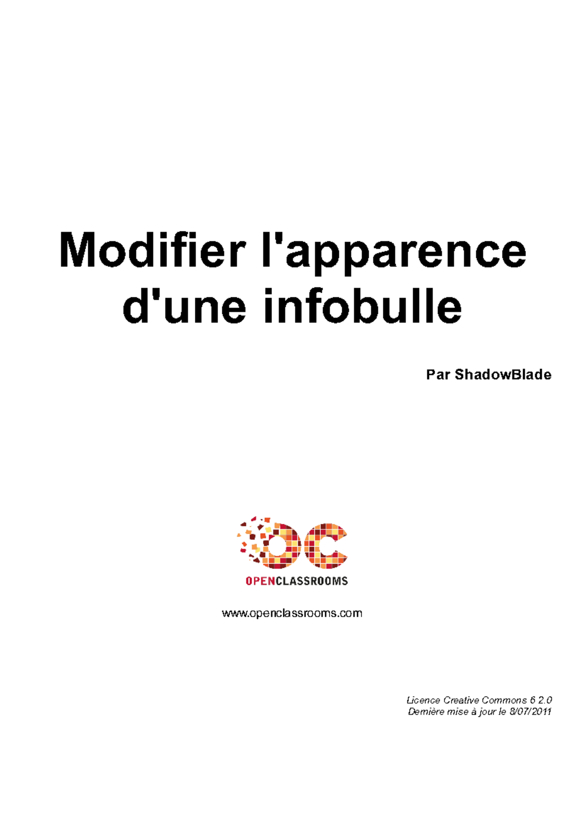 modifier l apparence d une infobulle - Modifier l'apparence d'une ...